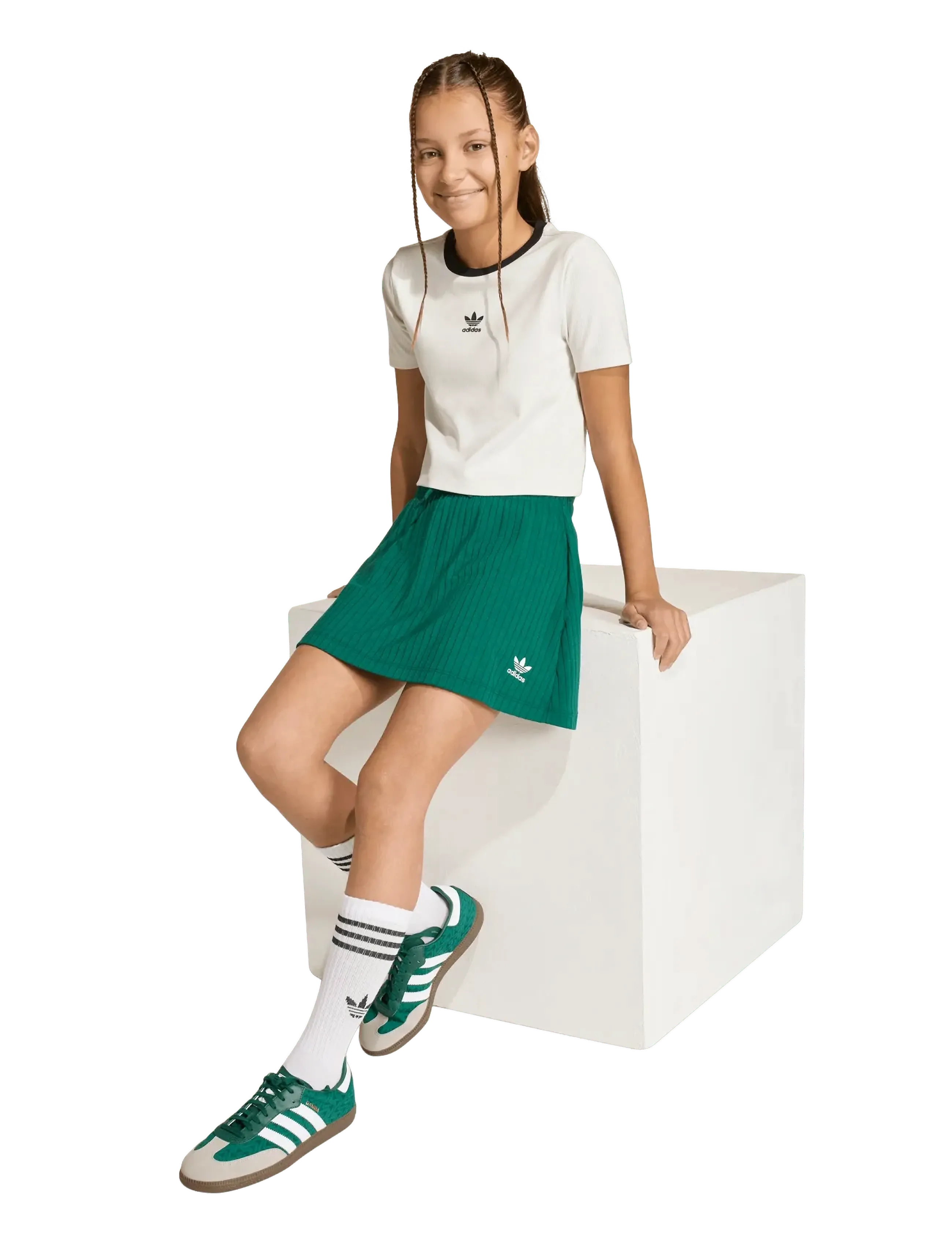 adidas Originals TIGHT  T-SHIRT - Toppar & T-shirts - WHITE / white