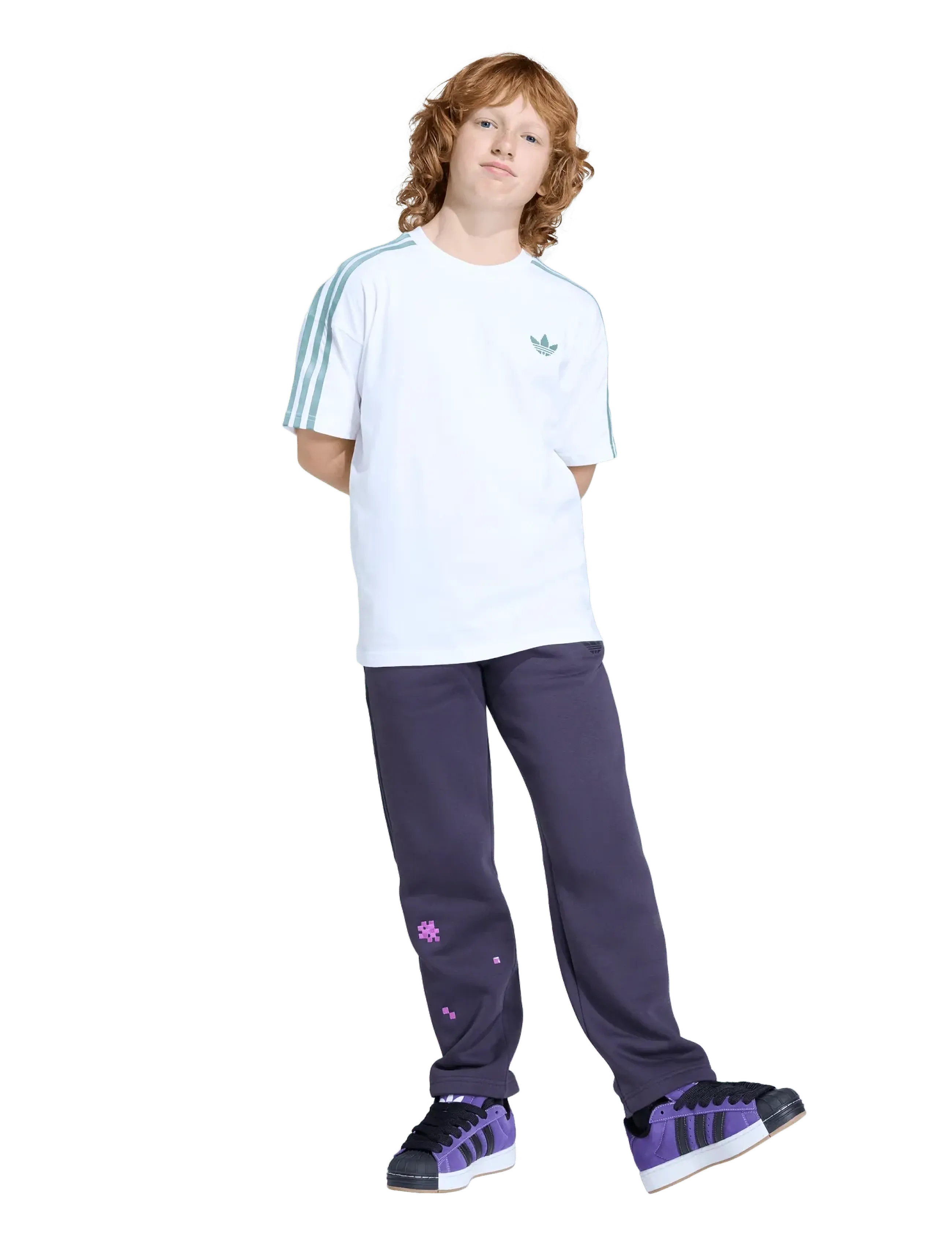 adidas Originals LO TEE - Riided - WHITE / white