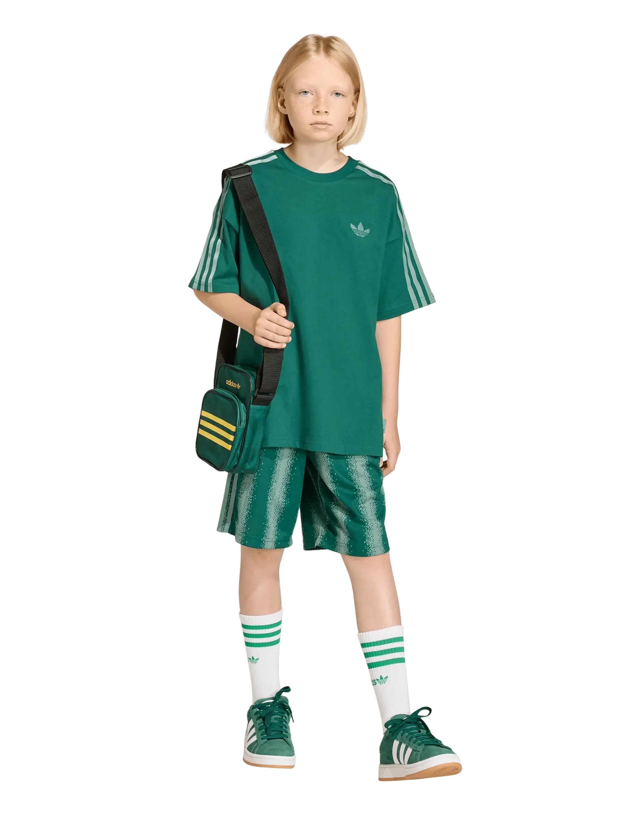 adidas Originals Os Shorts, 152, Grün, Kinder