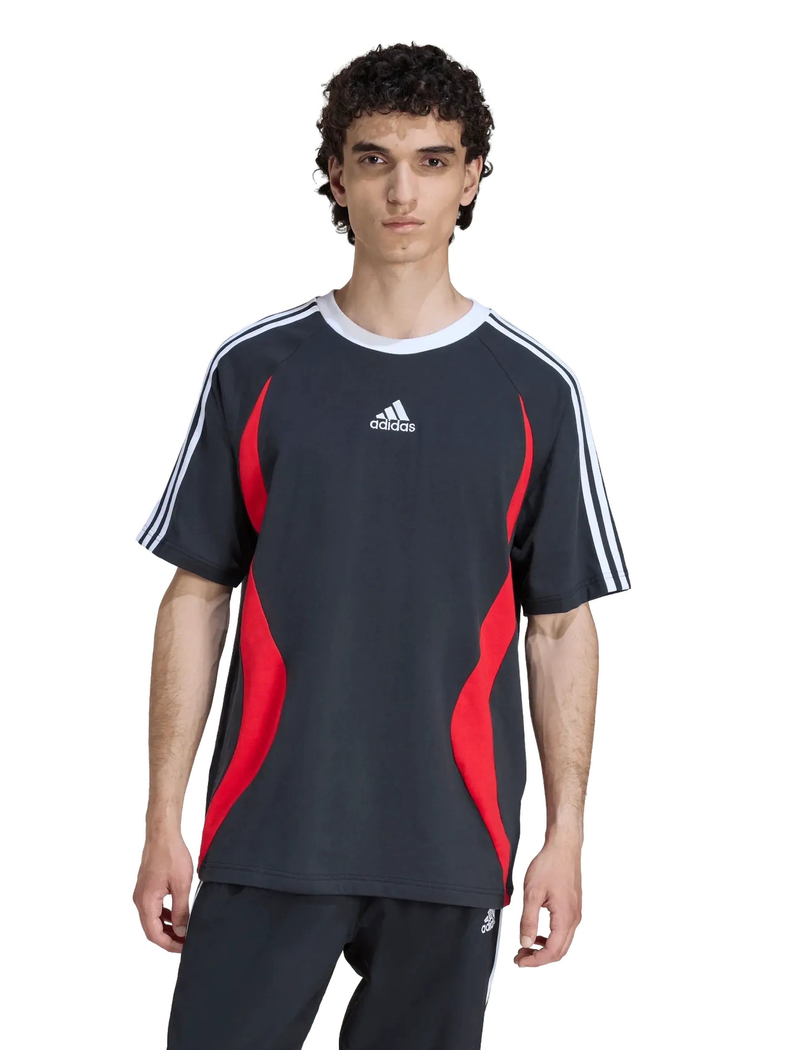 adidas Originals - TEAMGEIST TEE - t-shirts - black/betsca - 3