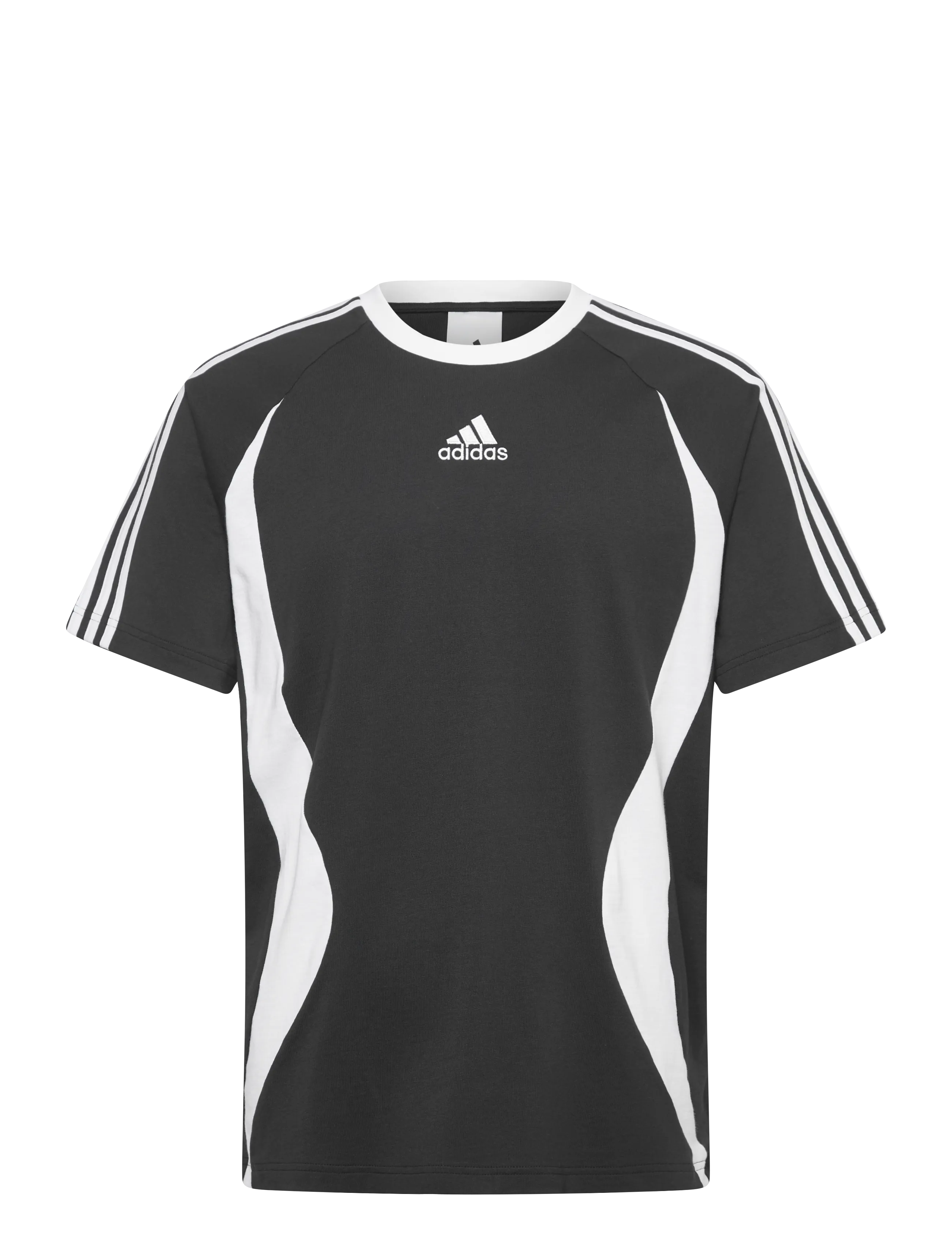 adidas Originals TEAMGEIST TEE - T-Shirts - BLACK/WHITE / black