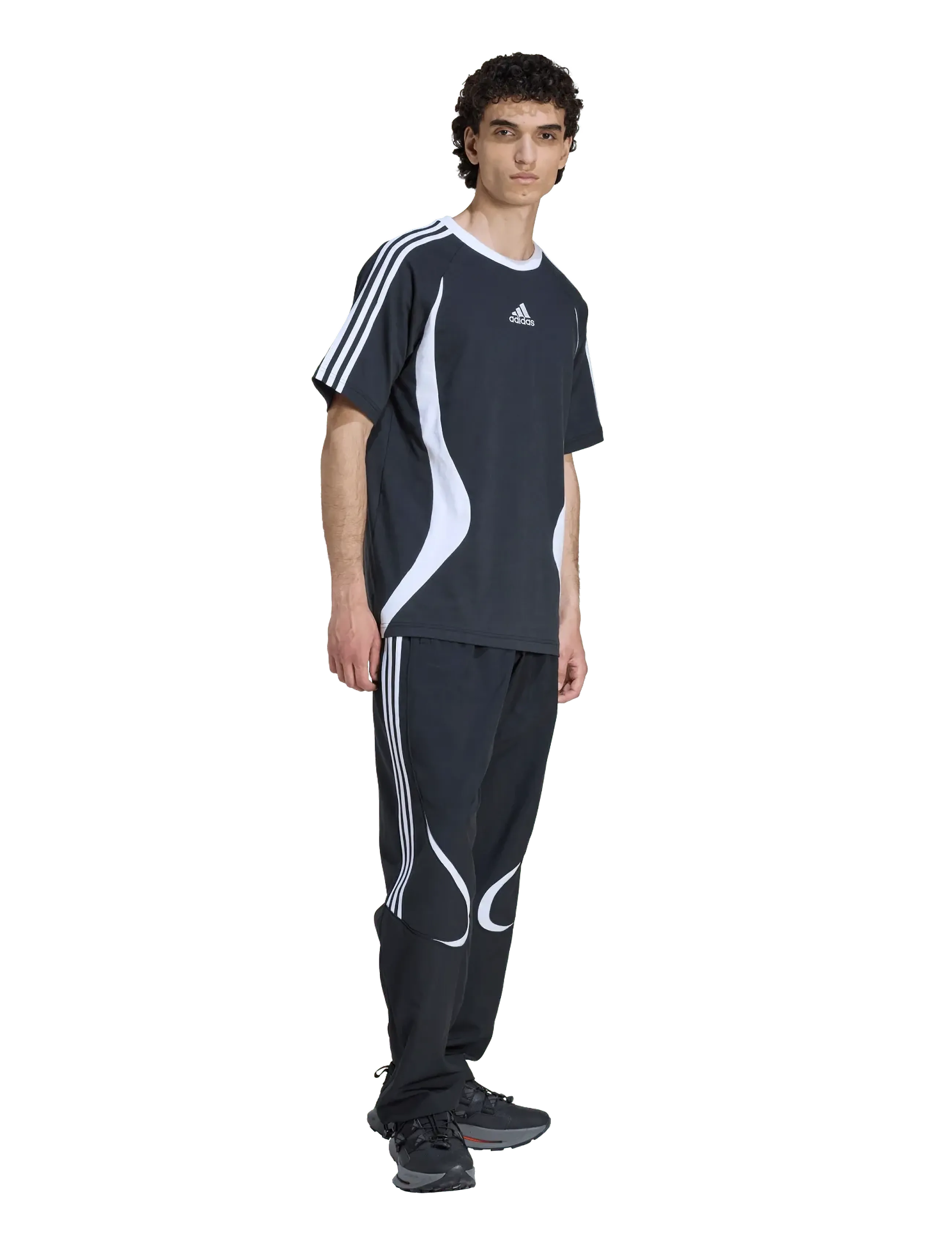 adidas Originals TEAMGEIST TEE - T-särgid - BLACK/WHITE / black