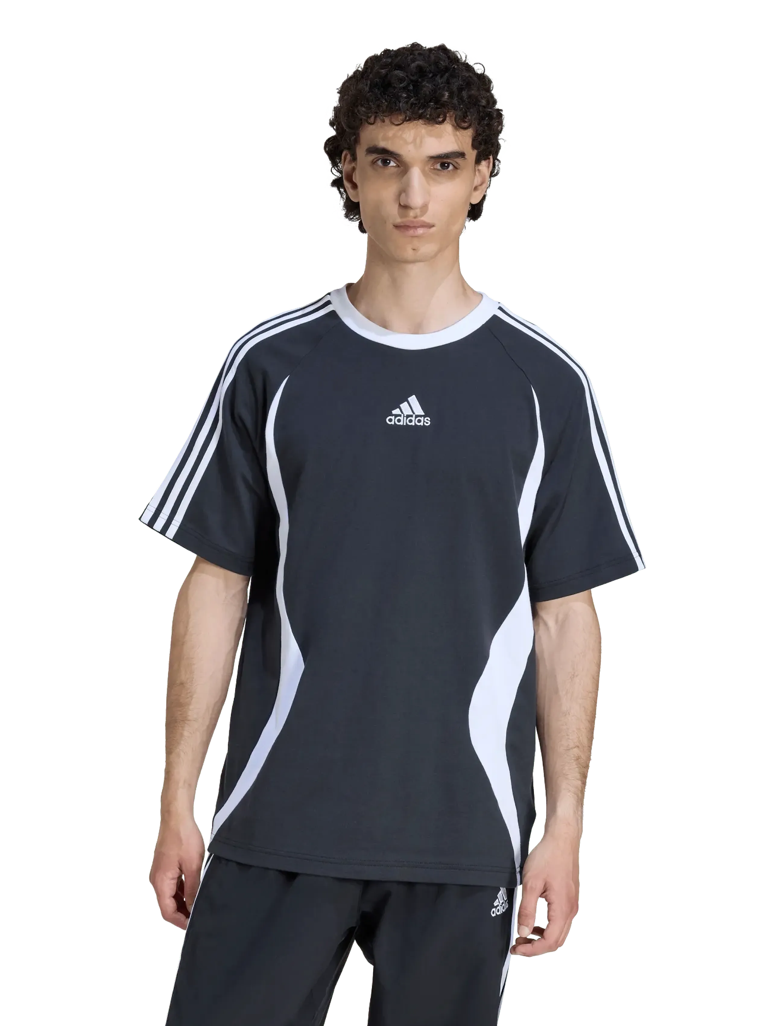 adidas Originals - TEAMGEIST TEE - stuttermarbolir - black/white - 3