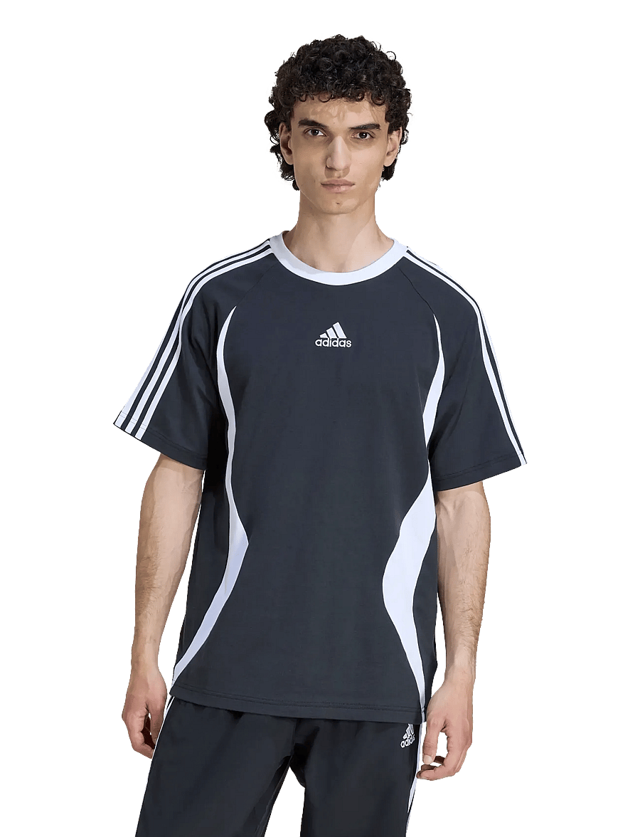 adidas Originals - TEAMGEIST TEE - oberteile & t-shirts - black/white - 3