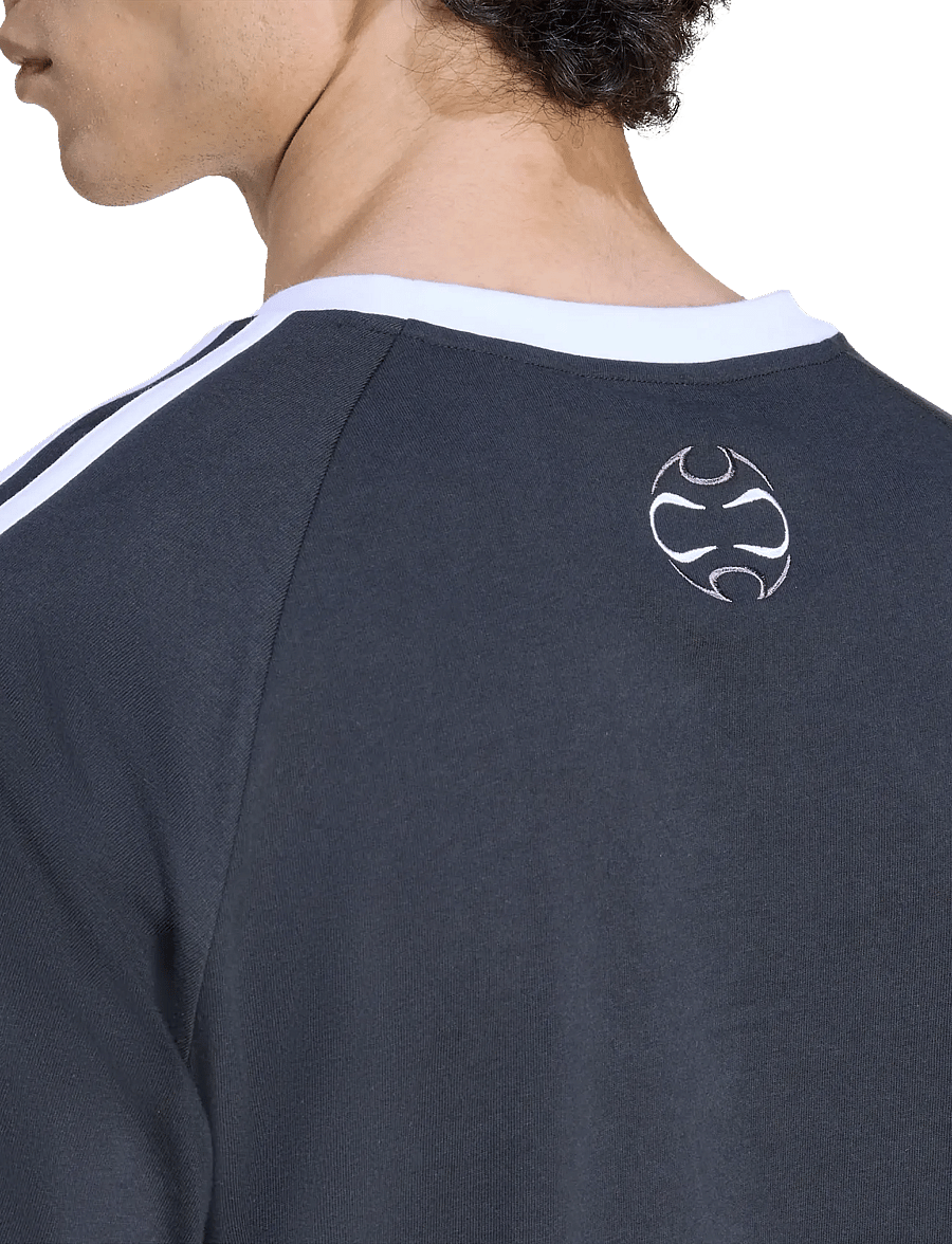 adidas Originals - TEAMGEIST TEE - oberteile & t-shirts - black/white - 4