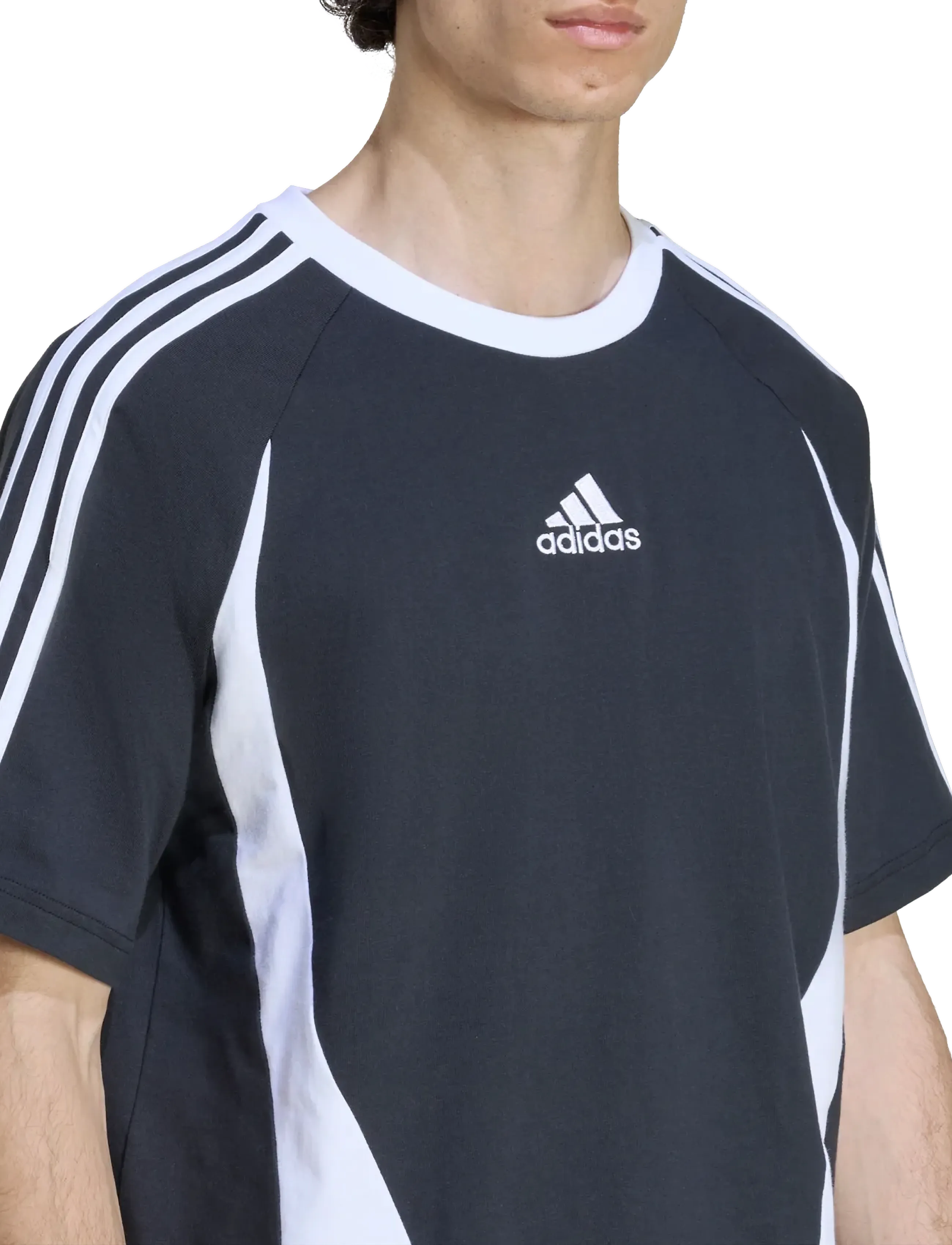 adidas Originals - TEAMGEIST TEE - stuttermarbolir - black/white - 5