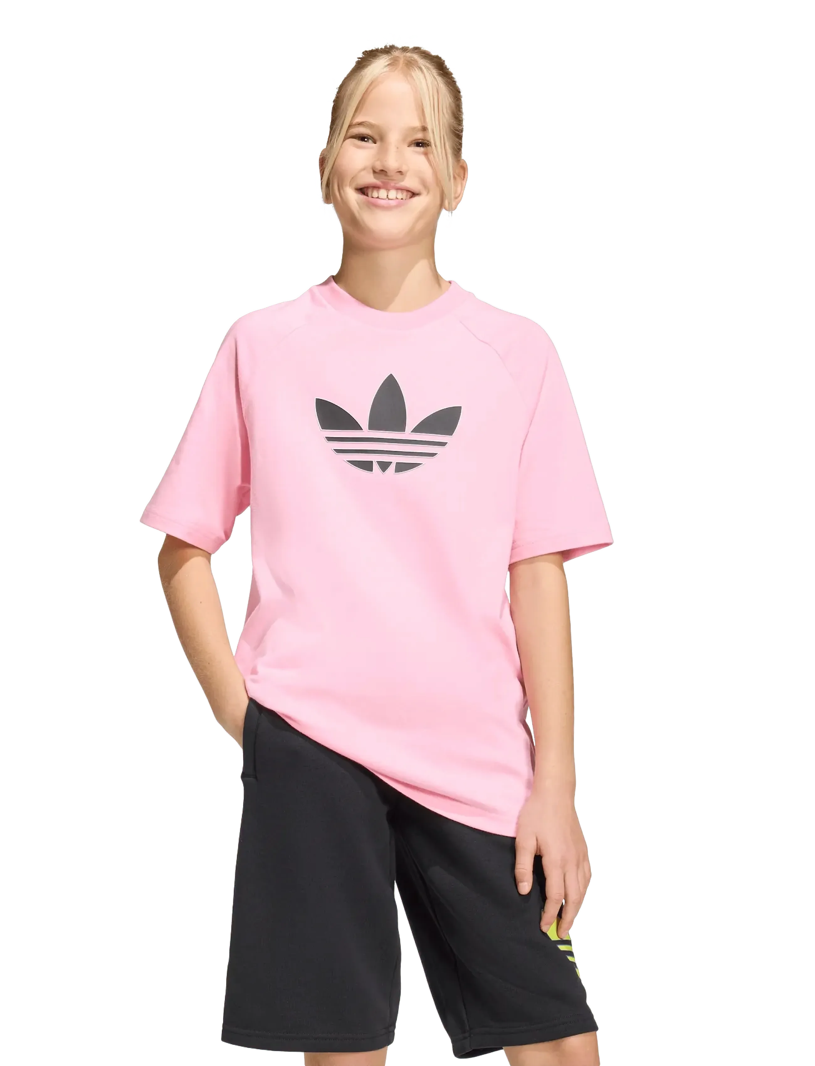 adidas Originals GFX TR LO TEE - Kurzärmelige - LTPINK/BLACK / pink/rose