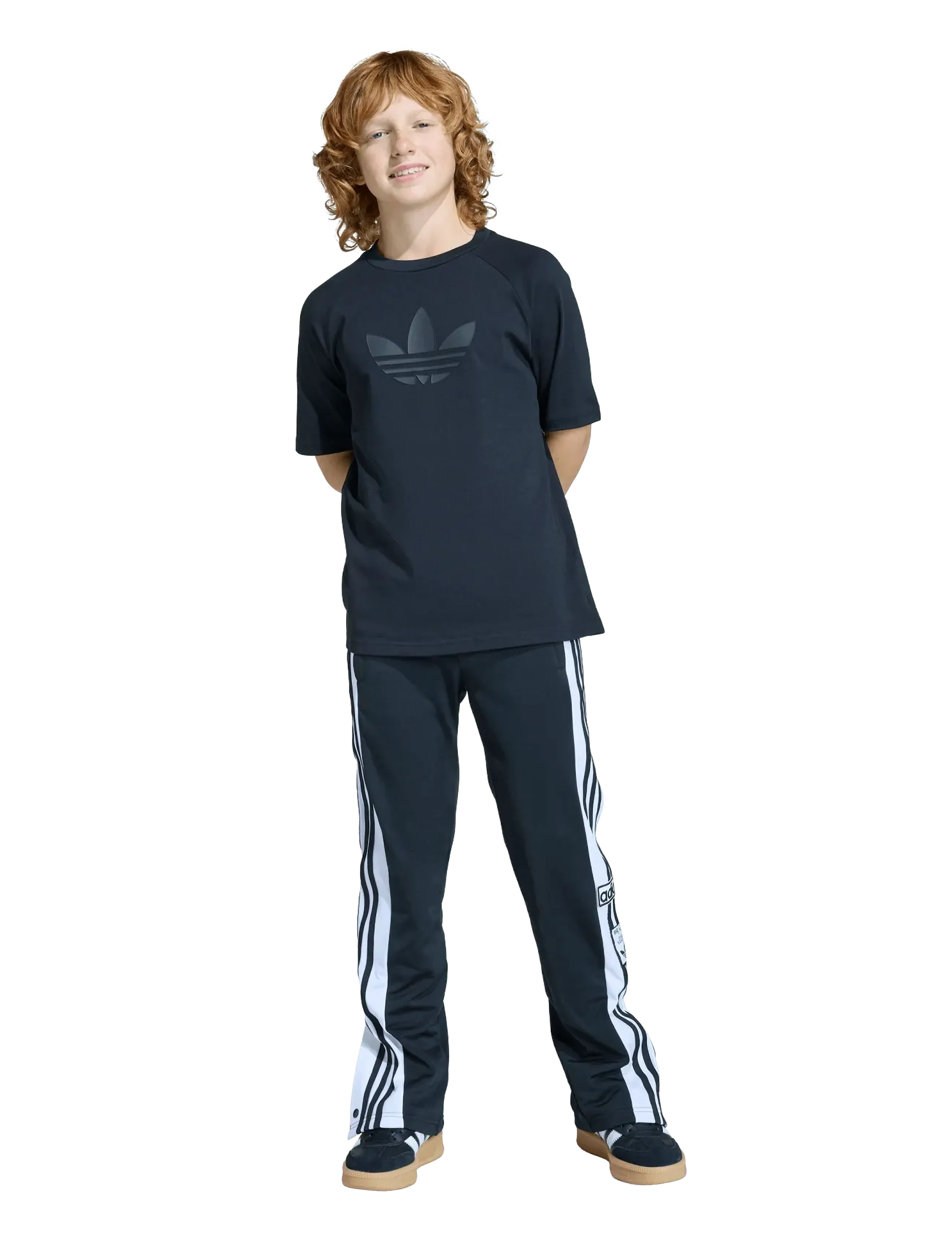 adidas Originals GFX TR LO TEE - adidas Originals - BLACK/BLACK / navy