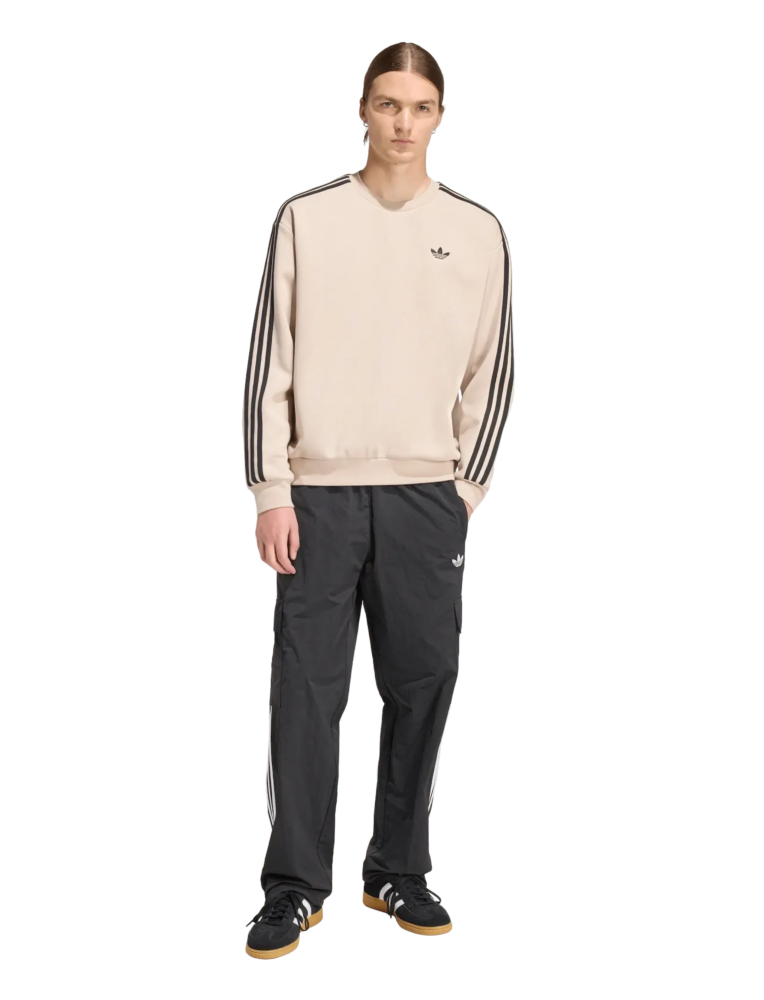 adidas Originals 3S CREW - Džemperiai - STOKHA / beige