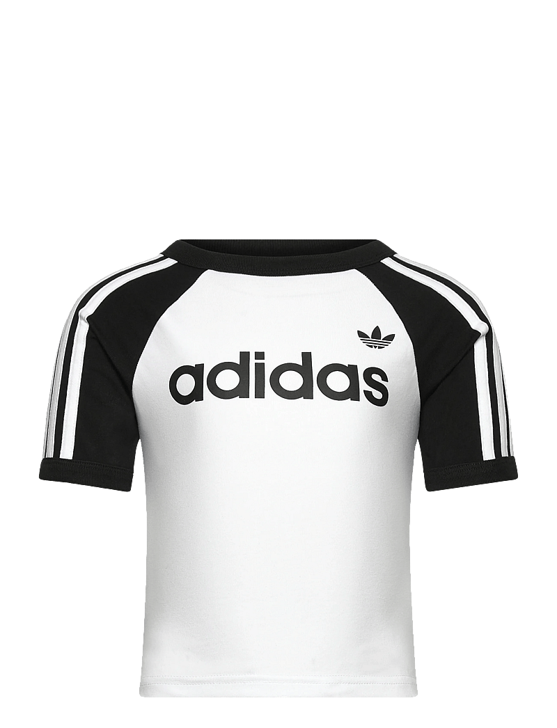 adidas Originals - 3S SL TEE - kortærmede t-shirts - white/black - 0