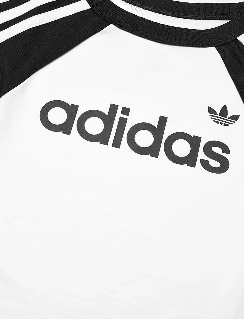 adidas Originals - 3S SL TEE - kortærmede t-shirts - white/black - 4