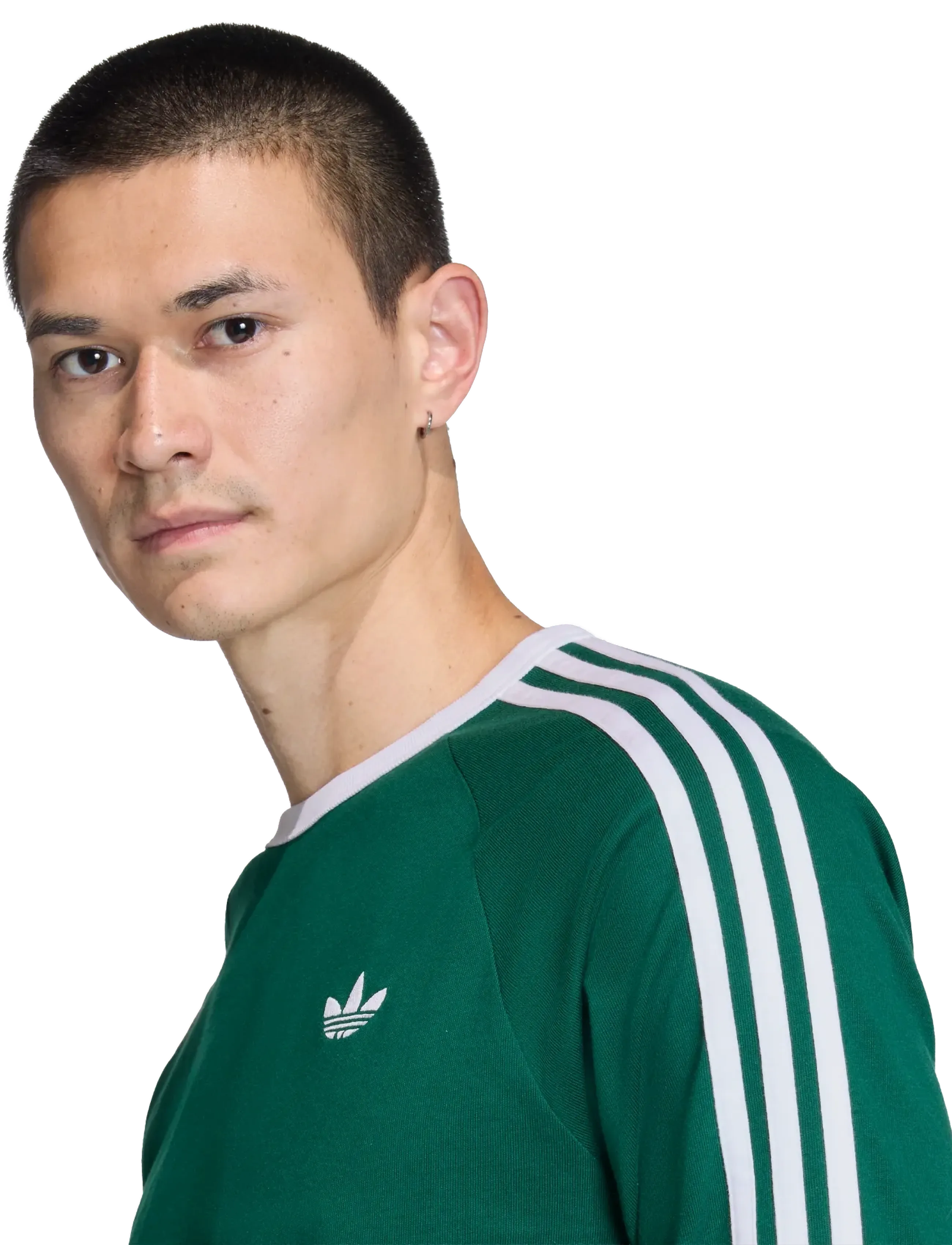 adidas Originals 3S LS TEE - Marškinėliai - CGREEN / green