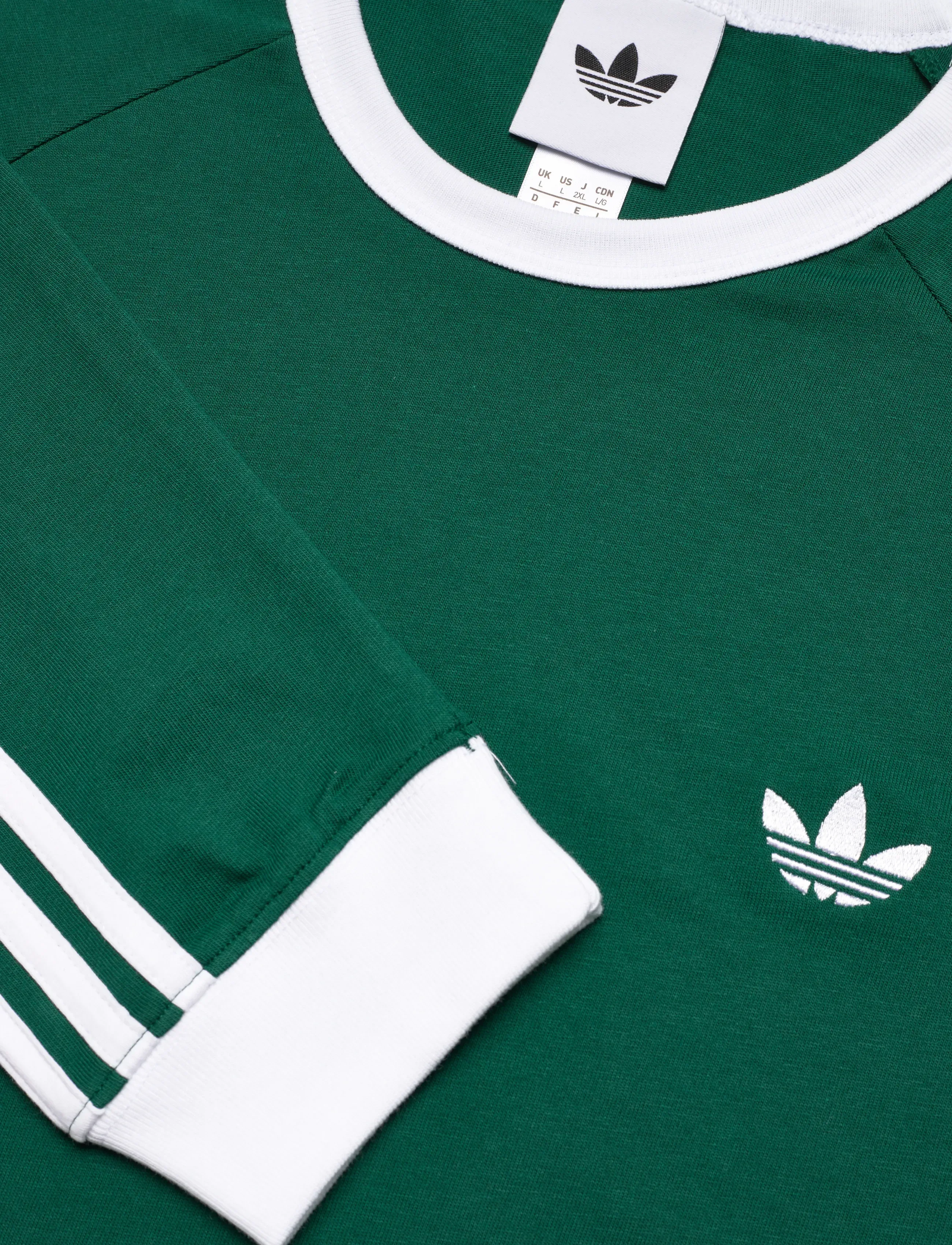 adidas Originals - 3S LS TEE - t-shirts - cgreen - 5