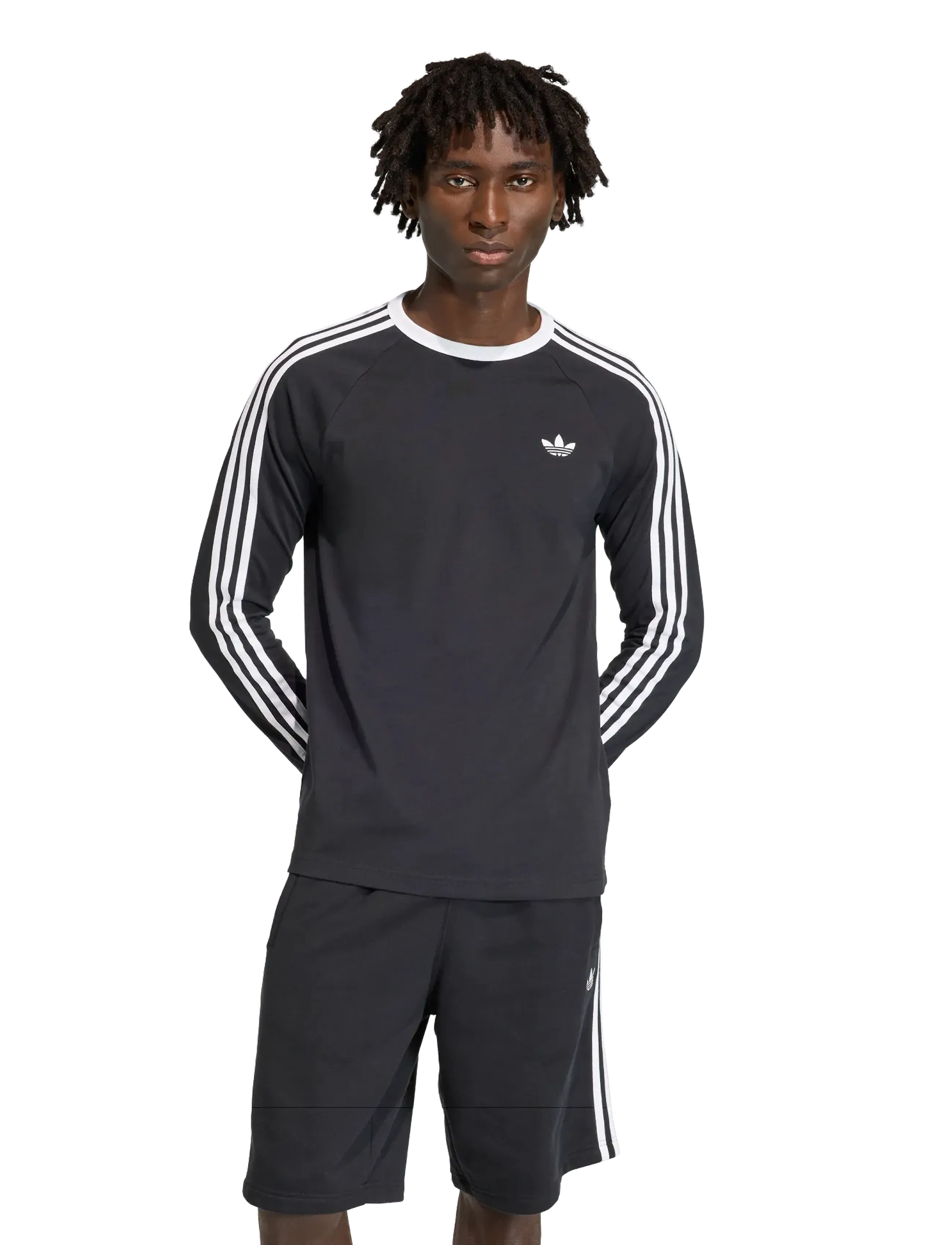 adidas Originals - 3S LS TEE - langermede topper - black - 3