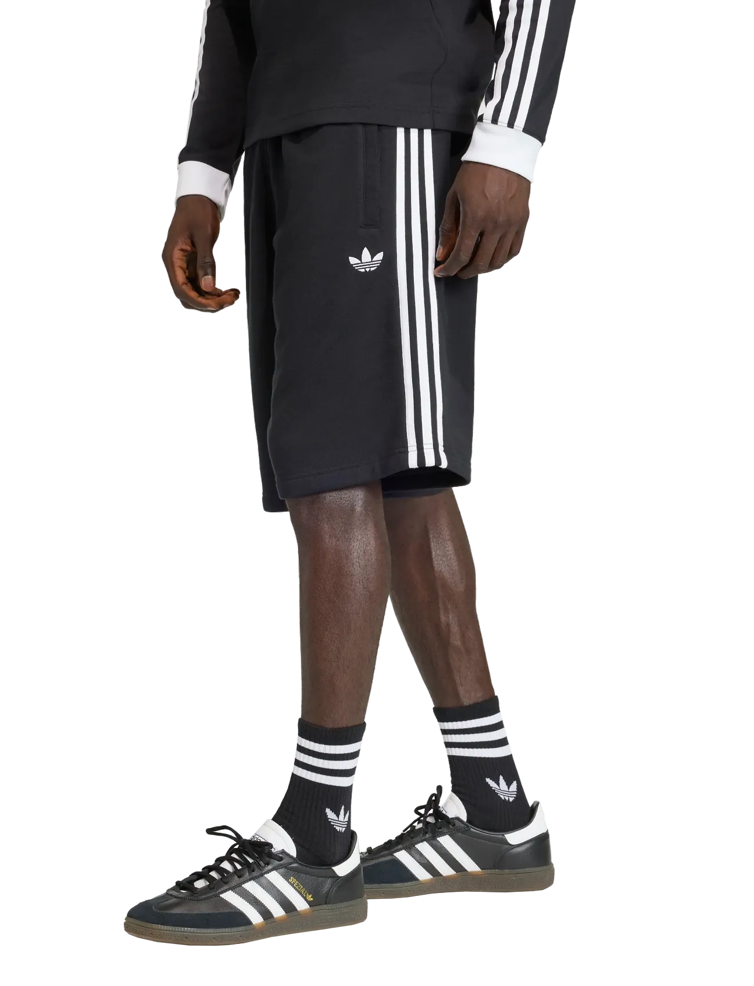 adidas Originals - 3S SHO - afslappede shorts - black - 2
