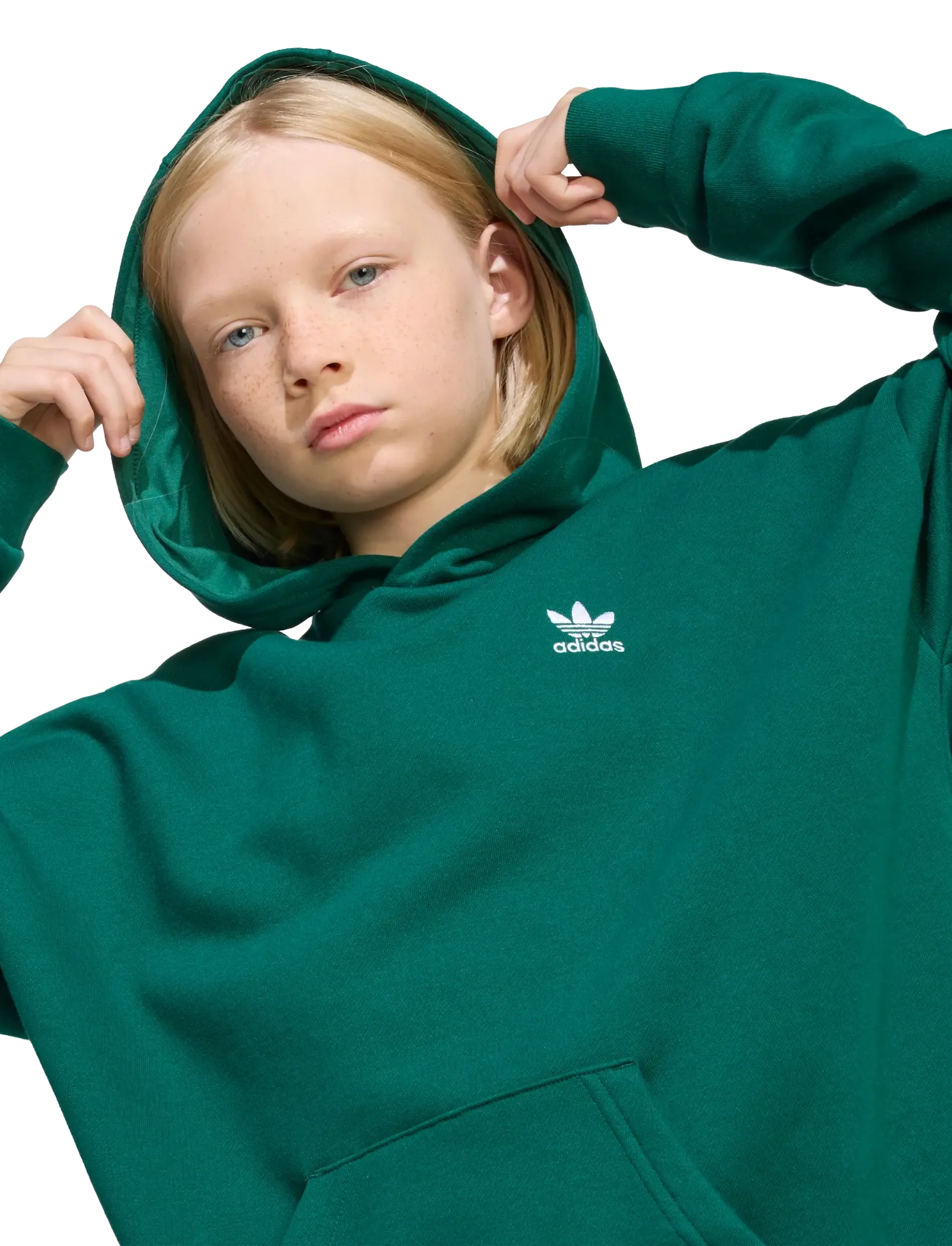adidas Originals - LOOSE HOODIE FL - kapuzenpullover - cgreen - 3
