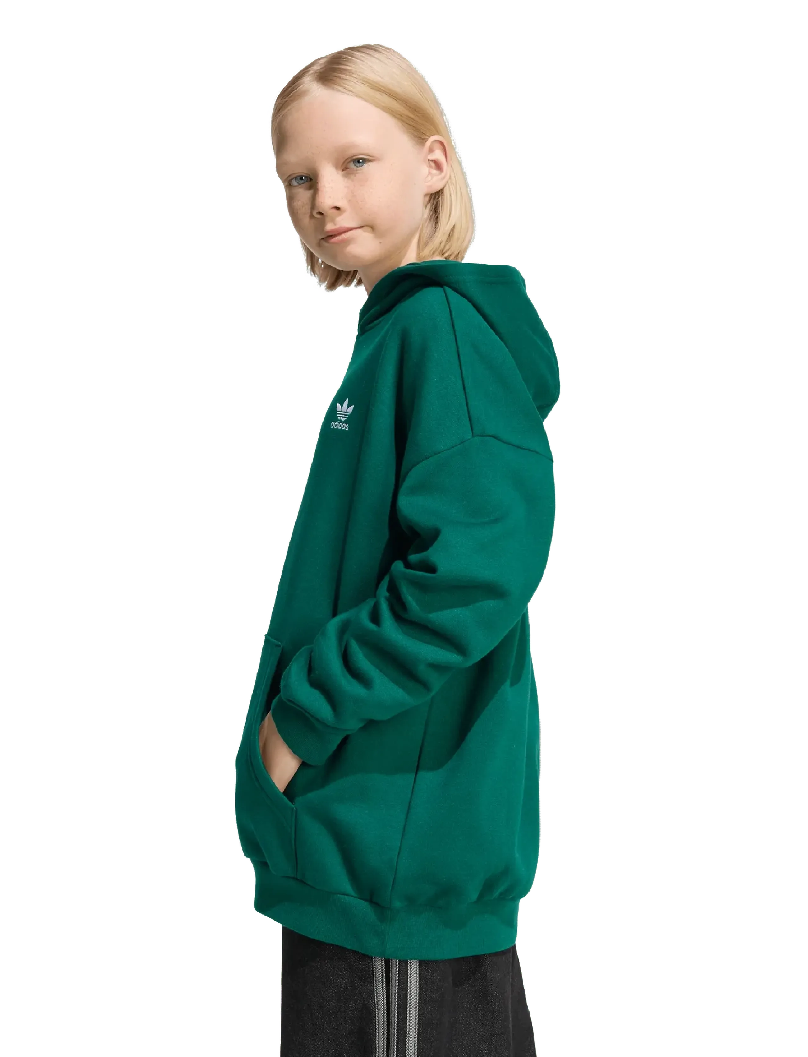 adidas Originals - LOOSE HOODIE FL - kapuzenpullover - cgreen - 5