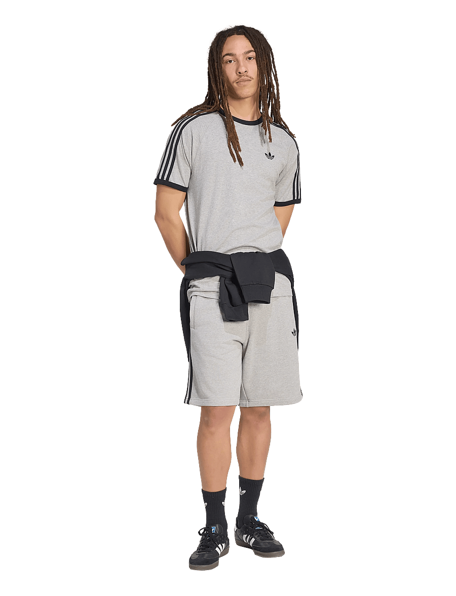 adidas Originals - 3S SHO - freizeit shorts - mgreyh/black - 0