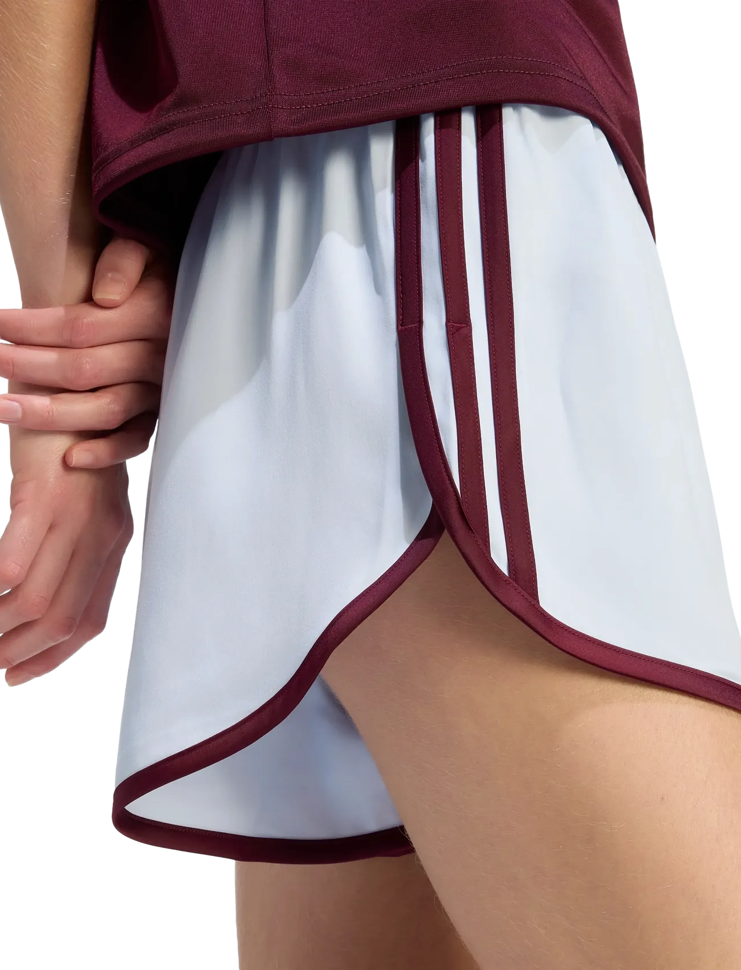adidas Originals - 3S SPRNTR SHORT - afslappede shorts - crsk/maroon - 4