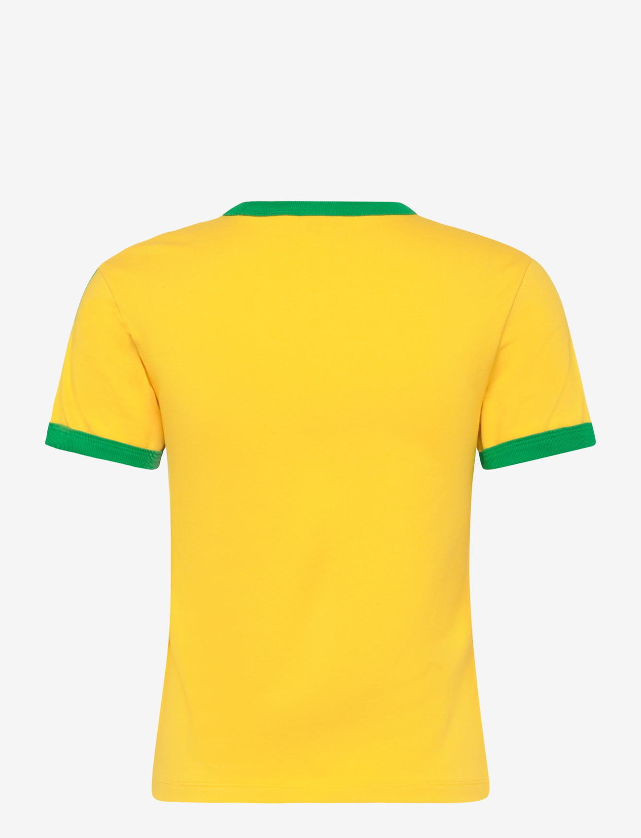 adidas Originals - 3S TEE SLIM - t-shirts - eqtyel/green/croyal - 1