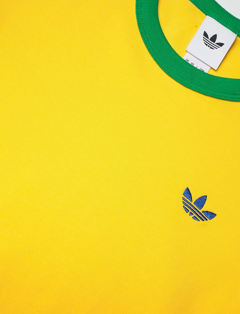 adidas Originals - 3S TEE SLIM - t-shirts - eqtyel/green/croyal - 2