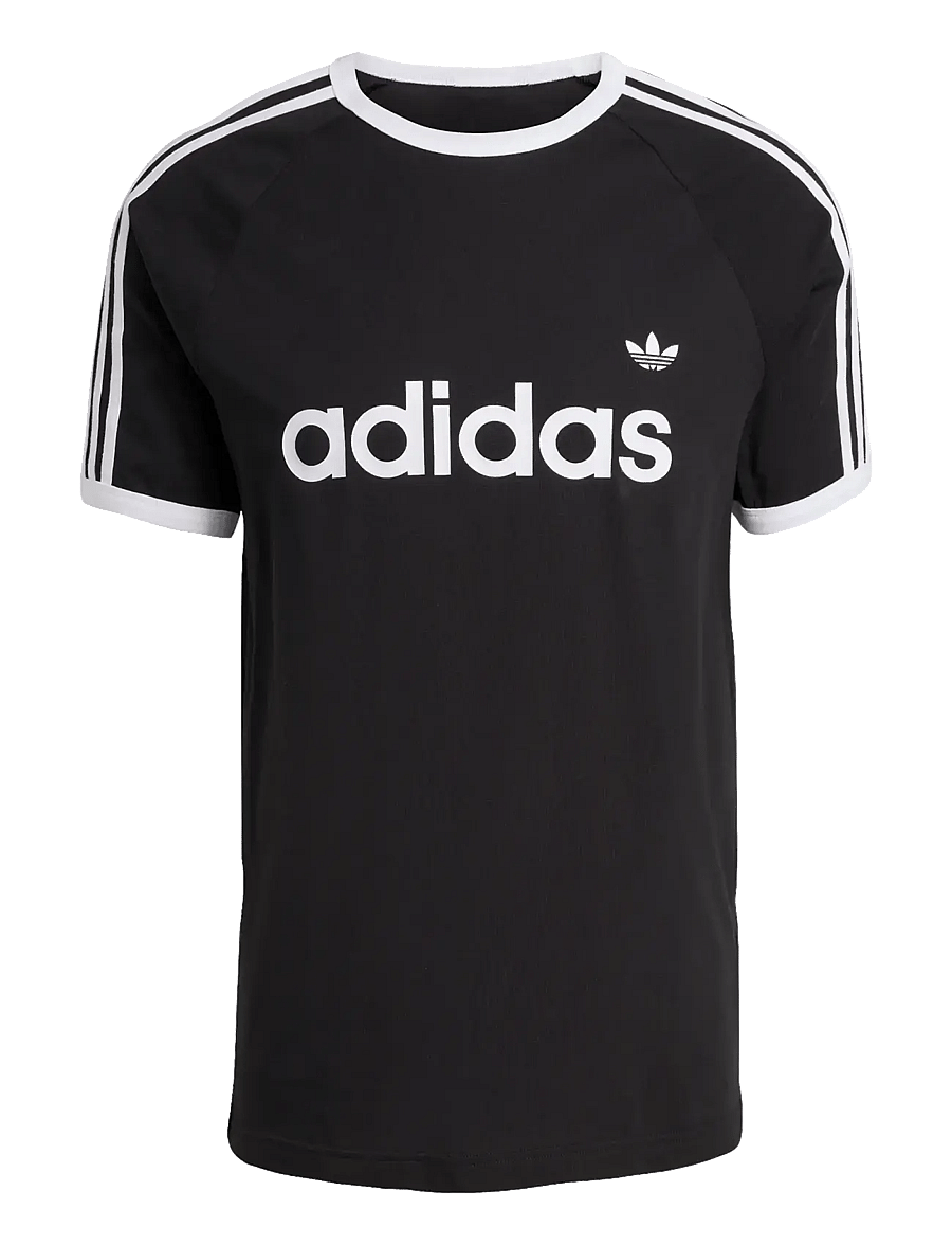 adidas Originals - 3S RINGER T - oberteile & t-shirts - black - 1