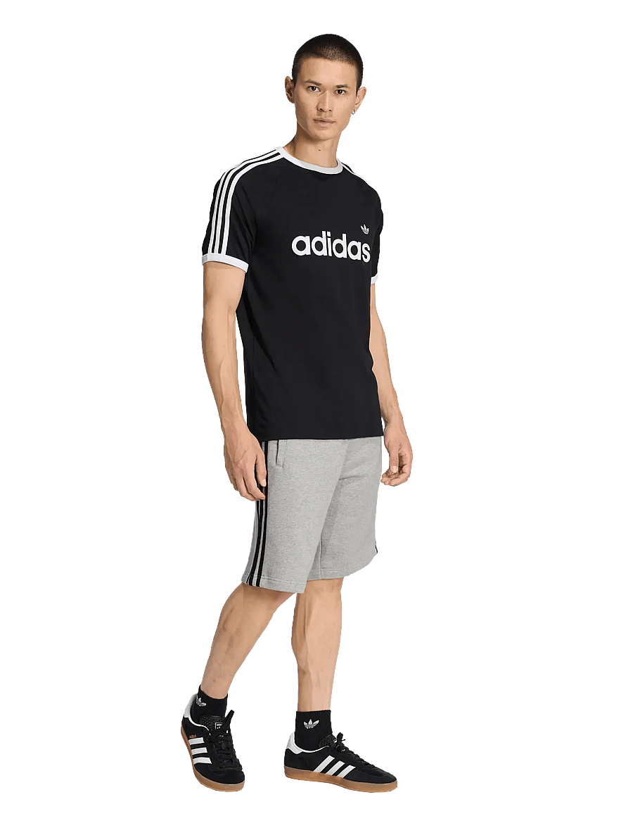 adidas Originals - 3S RINGER T - oberteile & t-shirts - black - 0