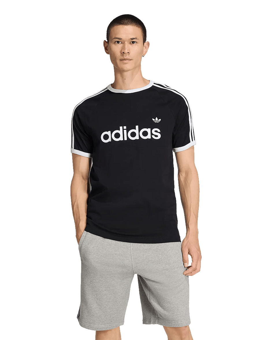 adidas Originals - 3S RINGER T - oberteile & t-shirts - black - 2