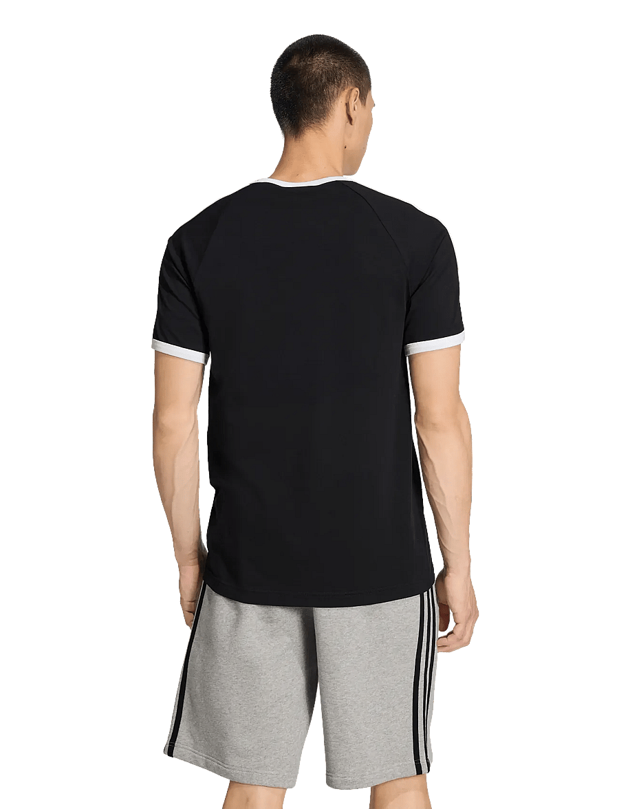 adidas Originals - 3S RINGER T - oberteile & t-shirts - black - 5