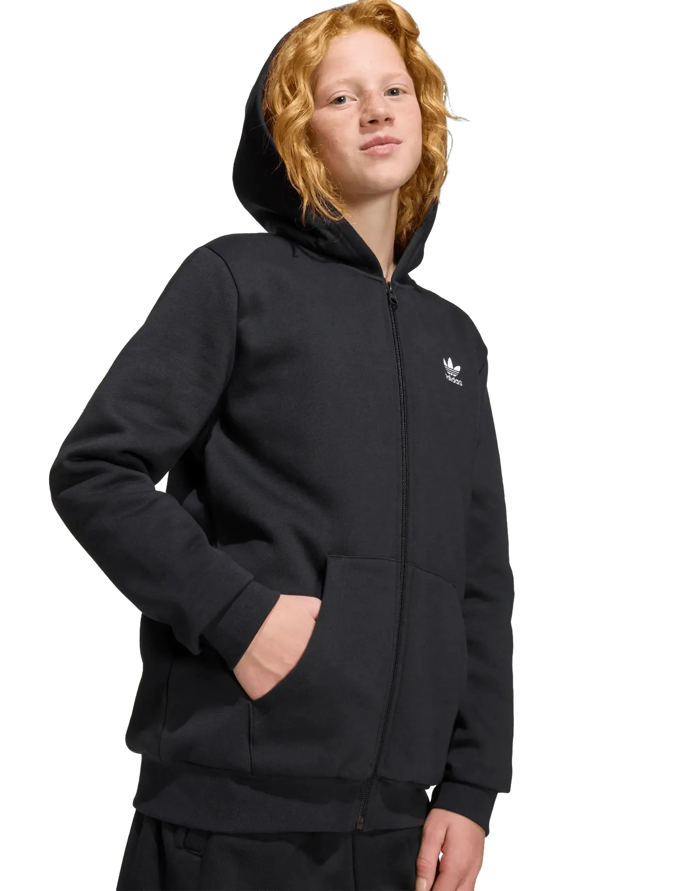 adidas Originals - FULL ZIP HOODIE - džemperiai su gobtuvu - black - 4