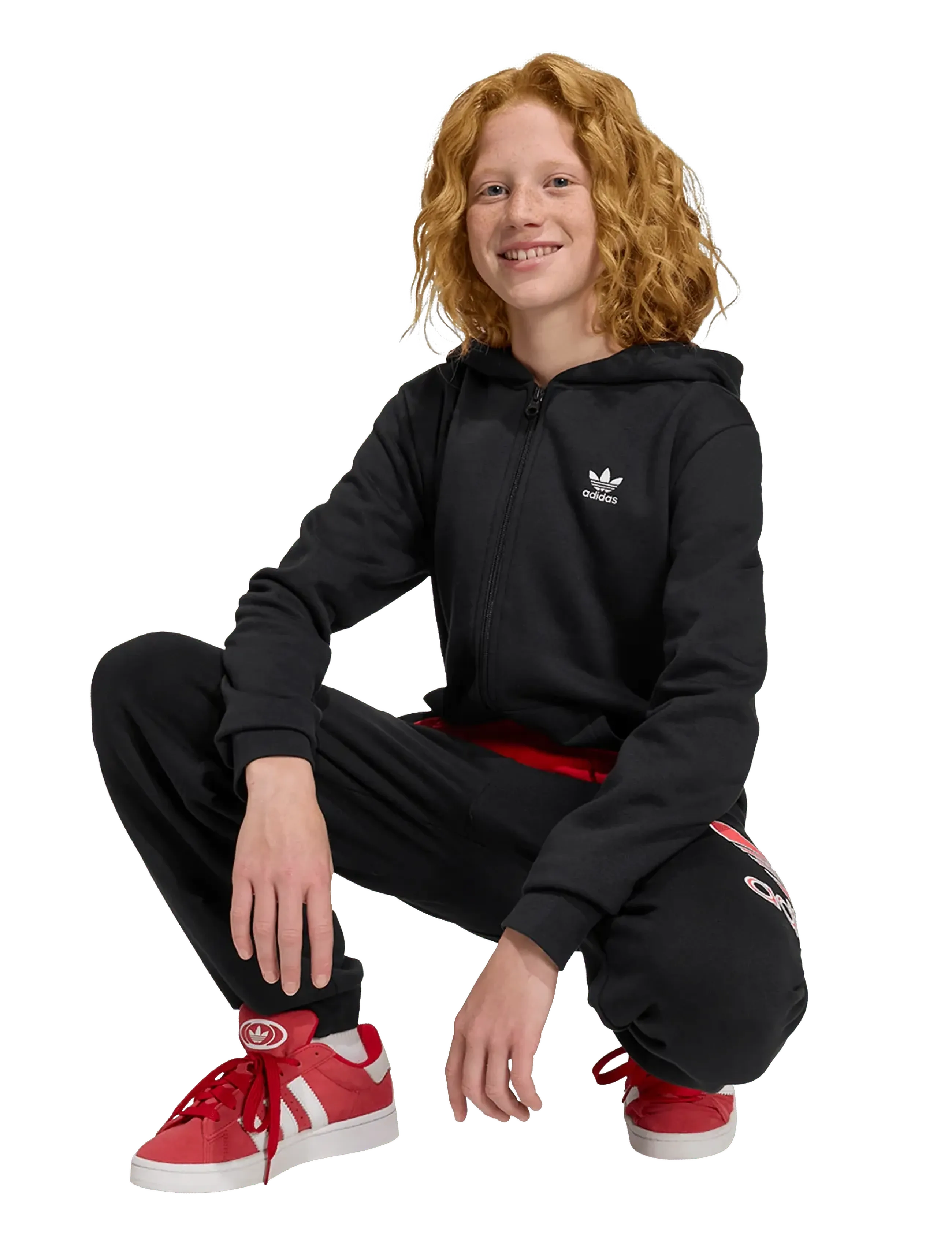 adidas Originals - FULL ZIP HOODIE - džemperiai su gobtuvu - black - 5