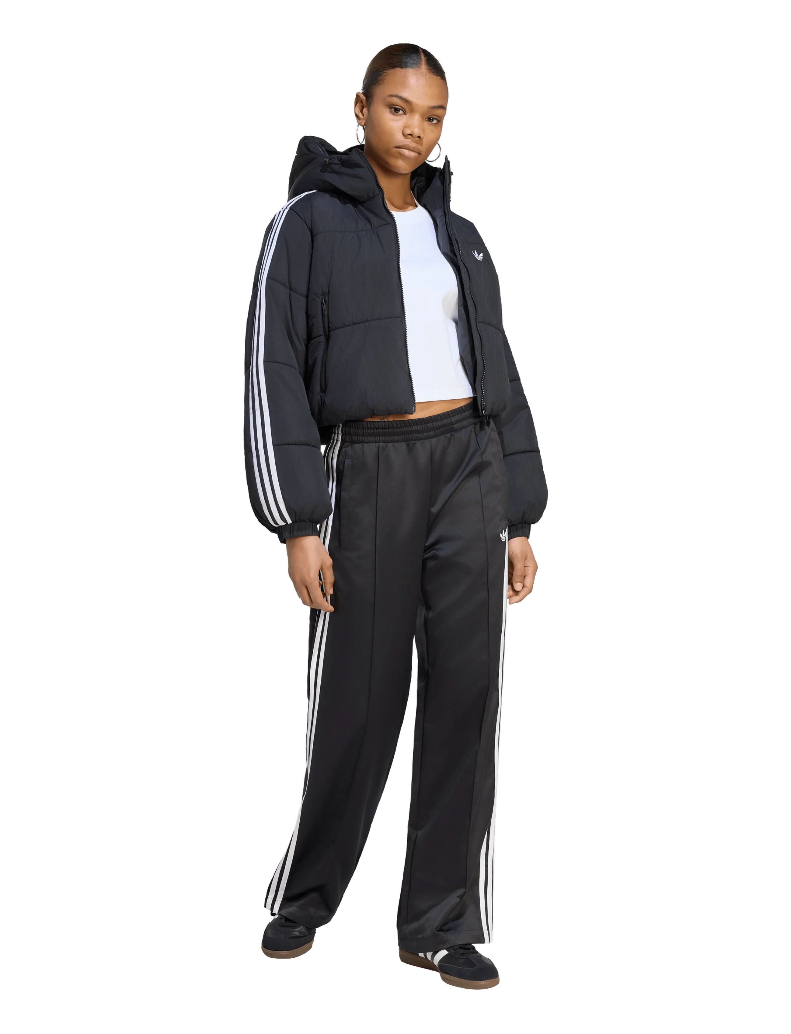 adidas Originals Crop Hd Jkt, M, Sport Jackets, Schwarz - Padded Frauen