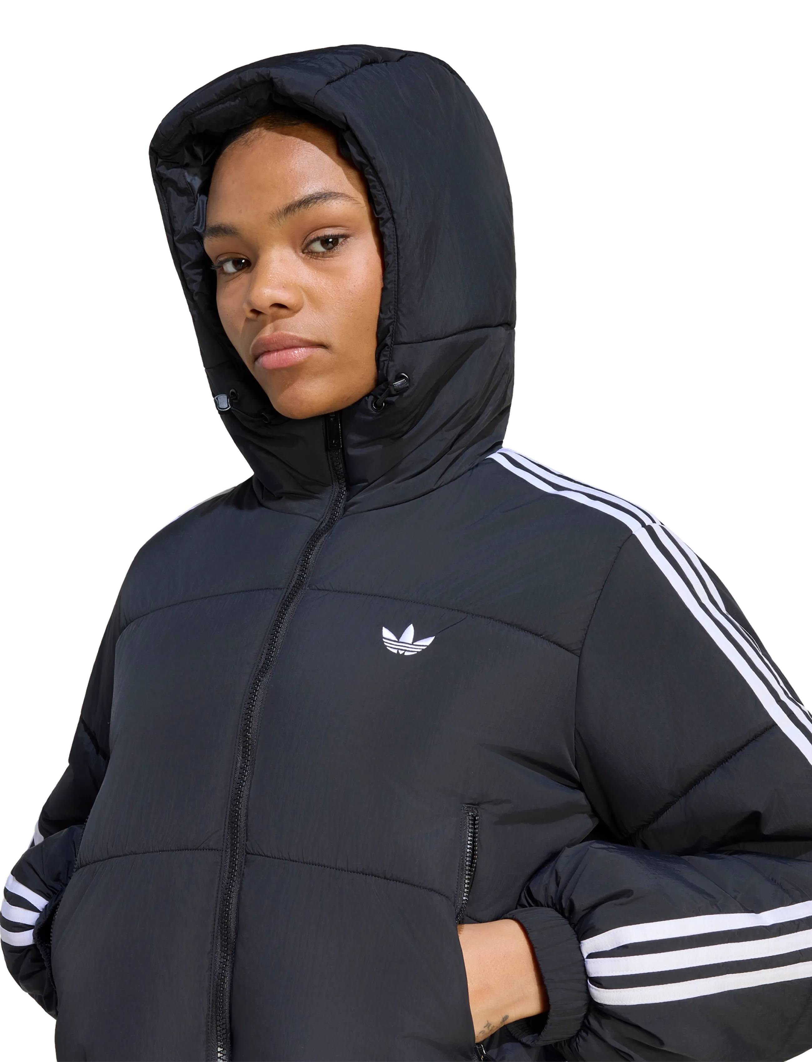 adidas Originals - CROP HD JKT - winterjacken - black - 3