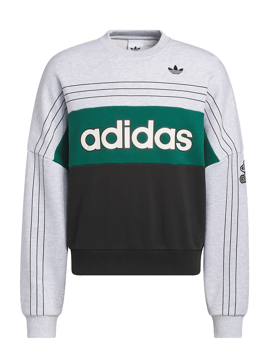 adidas Originals - VARSITY CREW - sweatshirts - lgreyh - 2