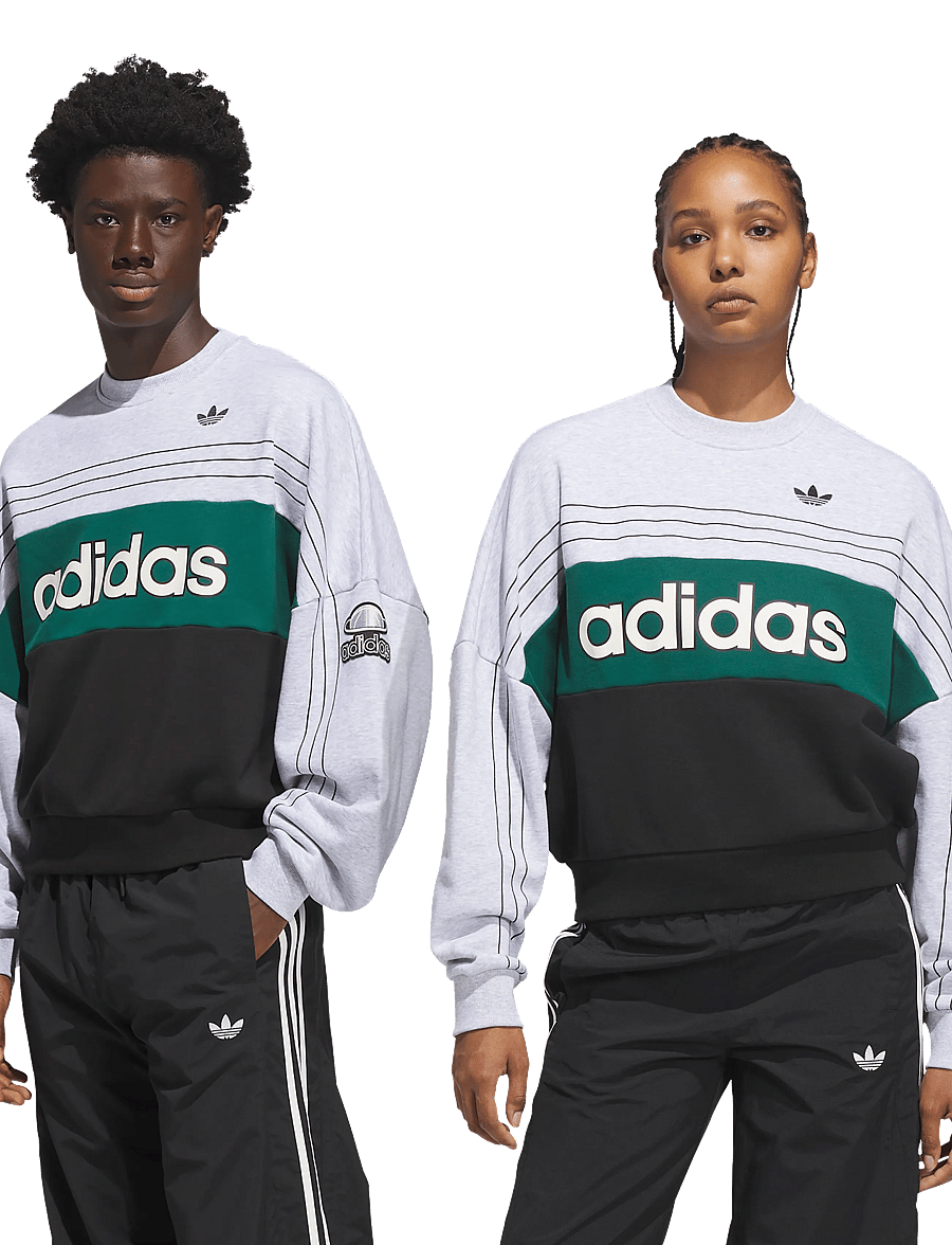 adidas Originals - VARSITY CREW - sweatshirts - lgreyh - 3