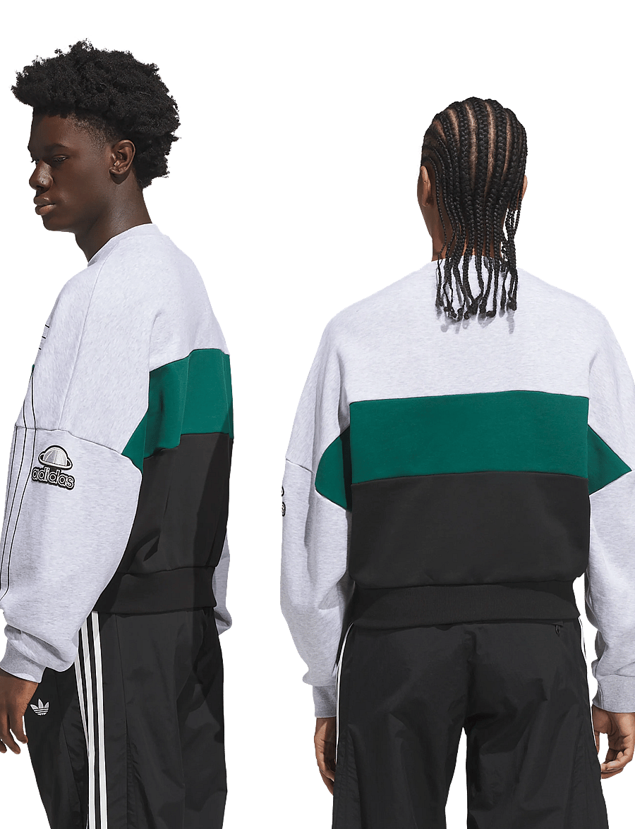 adidas Originals - VARSITY CREW - sweatshirts - lgreyh - 4