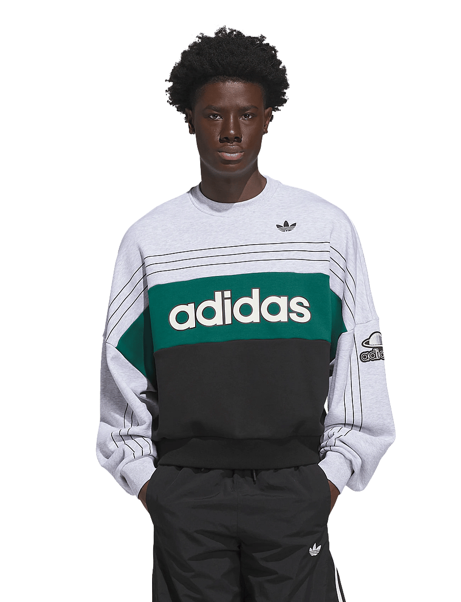 adidas Originals - VARSITY CREW - sweatshirts - lgreyh - 5