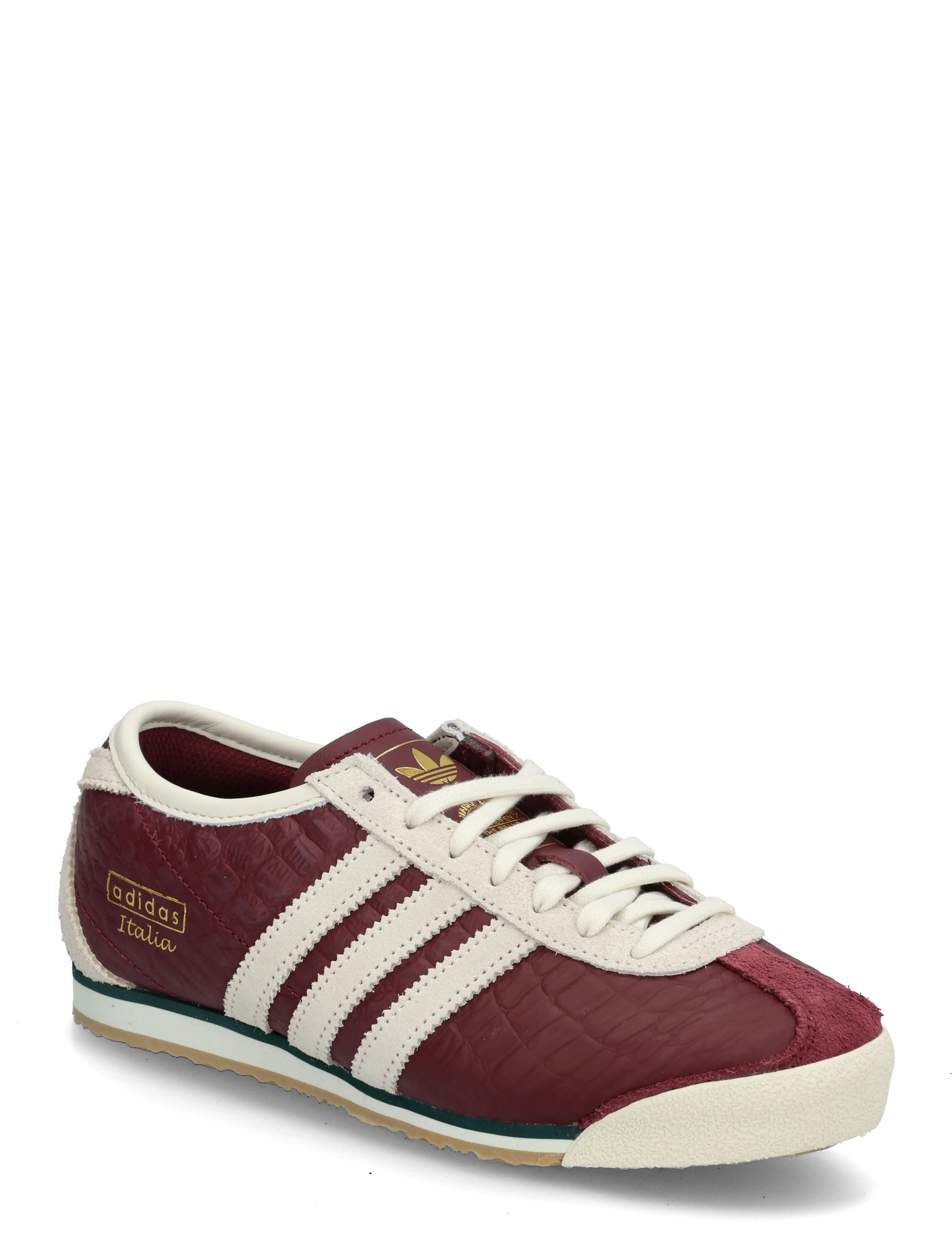 adidas Originals ITALIA 70s W - Niedrige Sneaker - SHARED/OWHITE/CGREEN / burgundy
