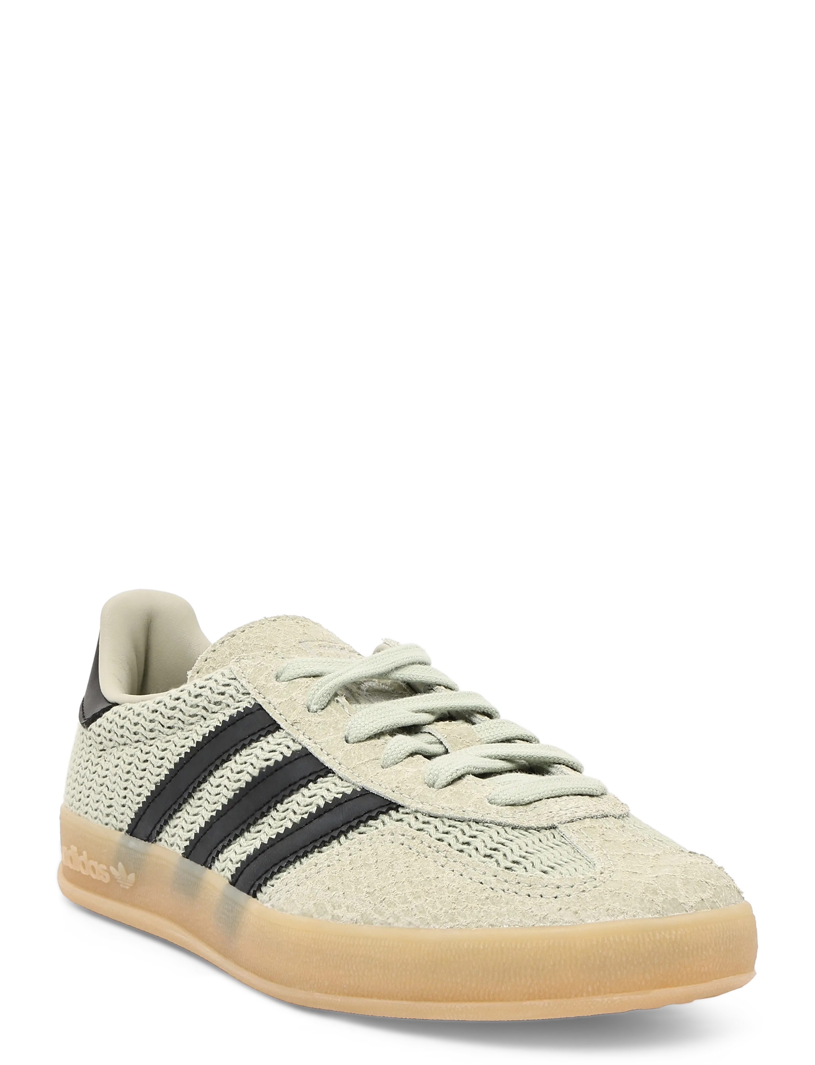 adidas Originals GAZELLE INDOOR - Bestsellere Sport - HALGRN/CBLACK/GUM4 / beige