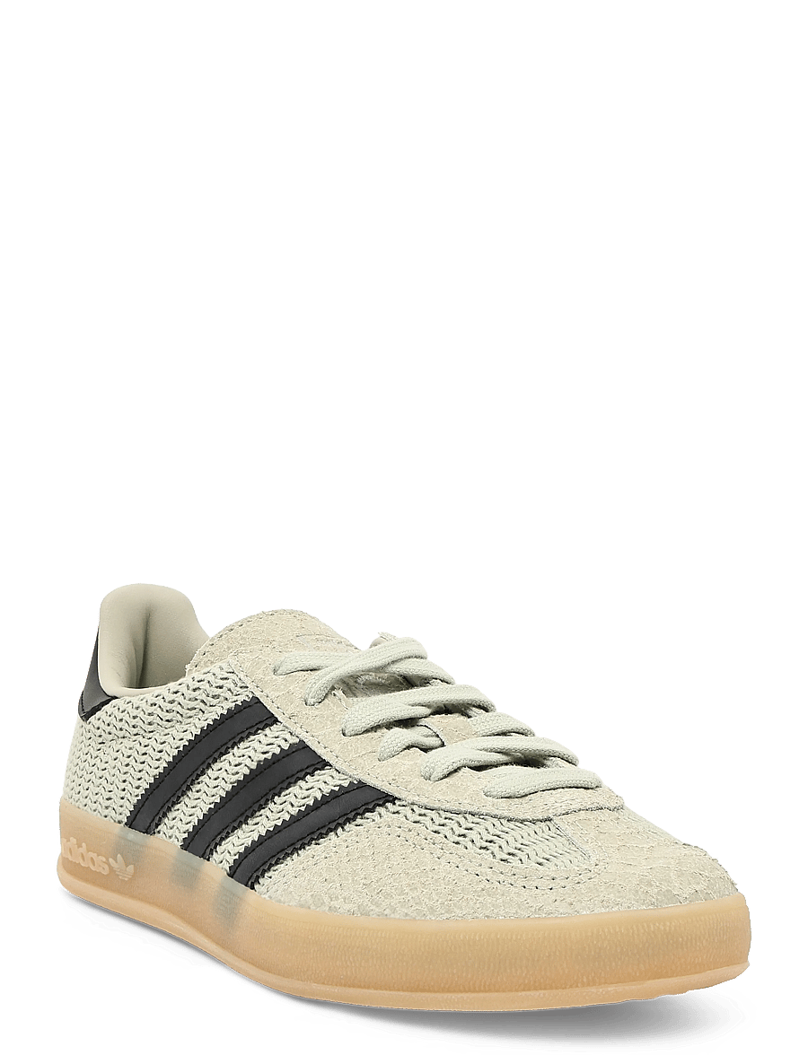 adidas Originals - GAZELLE INDOOR - niedrige sneakers - halgrn/cblack/gum4 - 0