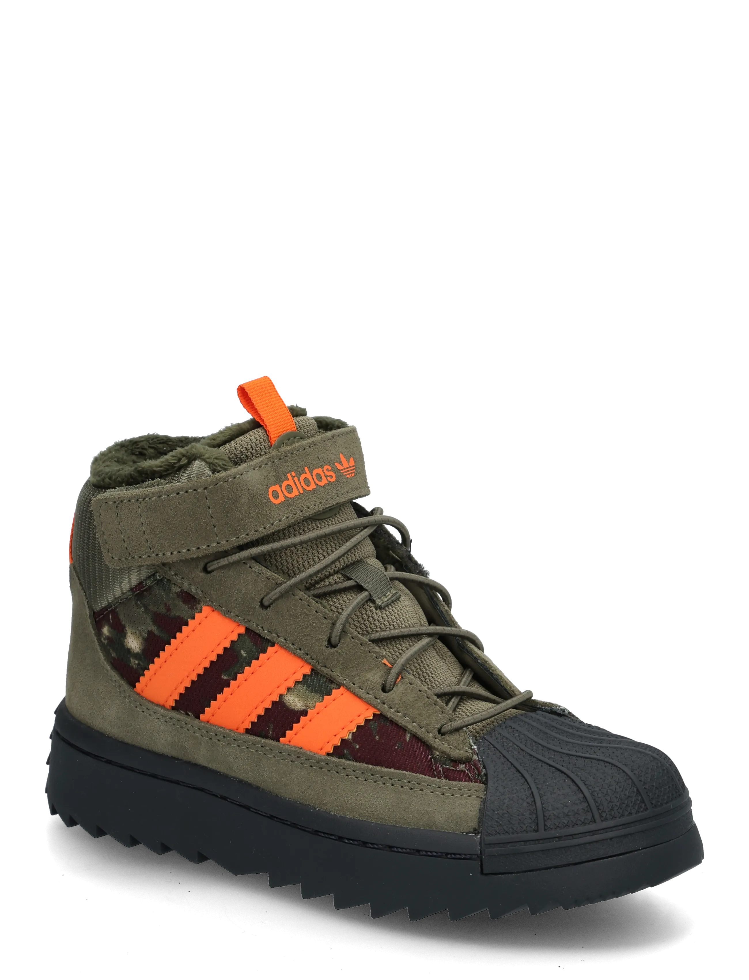 adidas Originals Superstar Winter Trek C, Børn, Vinter Høje Sneakers, Kakigrøn, Str: 31