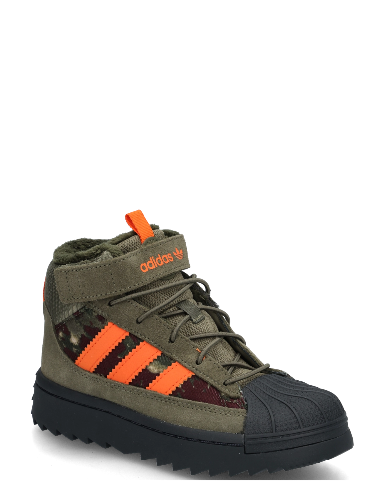 adidas Originals SUPERSTAR WINTER TREK C - Talisport - OLISTR/ORANGE/NGTCAR / khaki/green