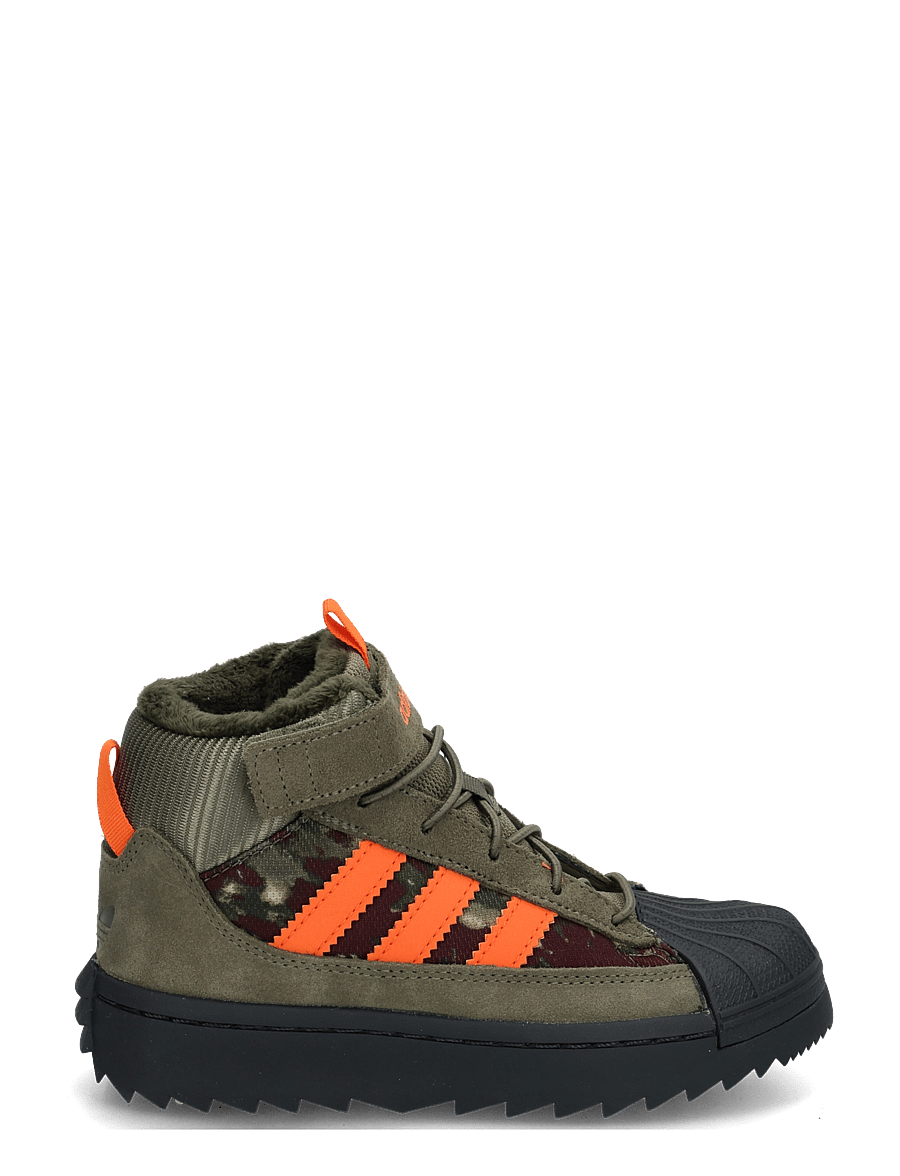 adidas Originals - SUPERSTAR WINTER TREK C - höga sneakers - olistr/orange/ngtcar - 2