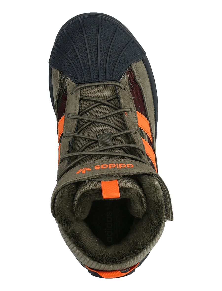 adidas Originals - SUPERSTAR WINTER TREK C - höga sneakers - olistr/orange/ngtcar - 3