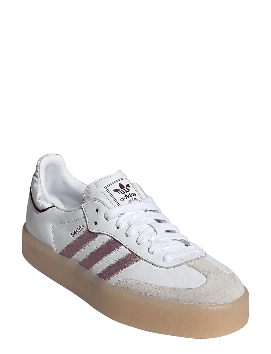 adidas Originals - SAMBAE W - låga sneakers - ftwwht/maroon/greone - 0
