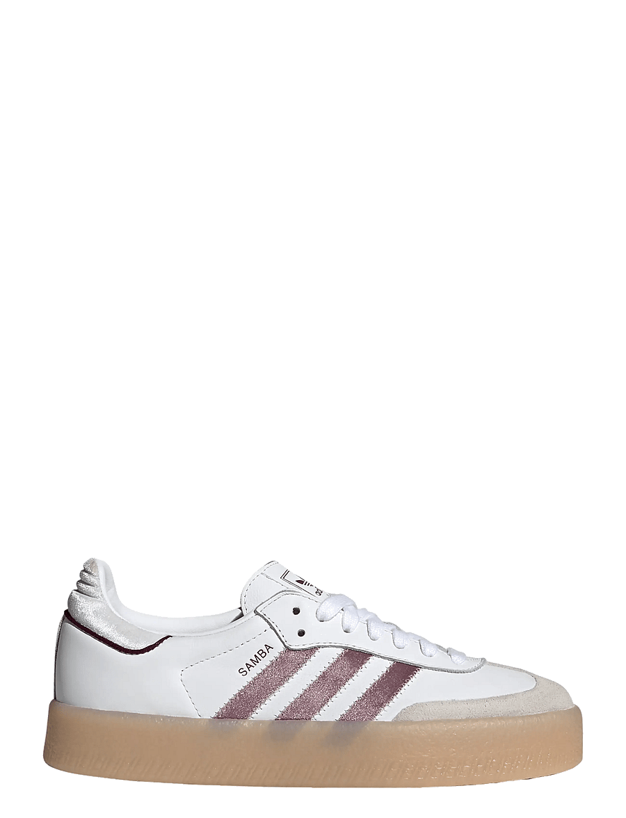 adidas Originals - SAMBAE W - låga sneakers - ftwwht/maroon/greone - 1