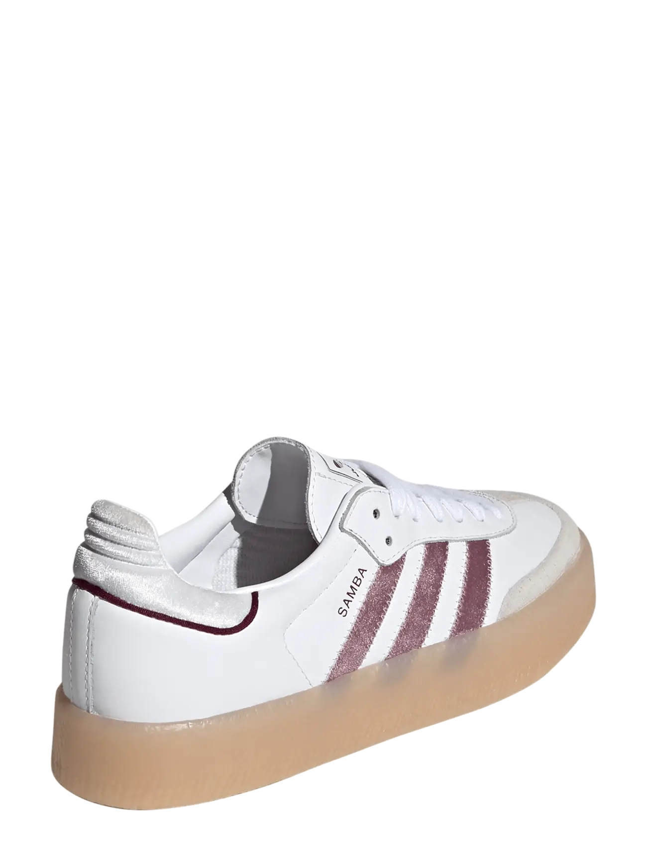 adidas Originals - SAMBAE W - låga sneakers - ftwwht/maroon/greone - 3