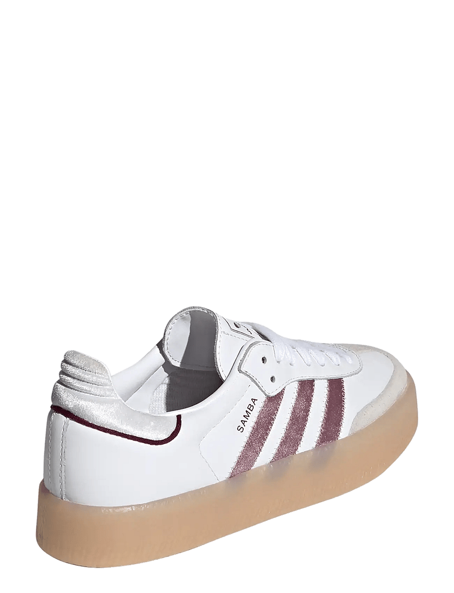 adidas Originals - SAMBAE W - låga sneakers - ftwwht/maroon/greone - 3