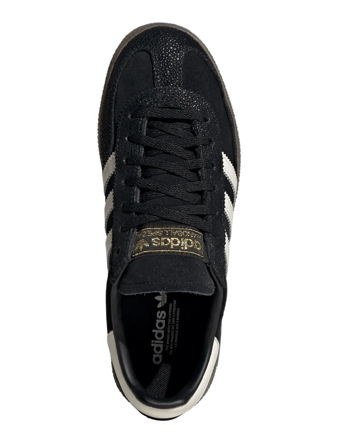 adidas Originals - HANDBALL SPEZIAL W - lave sneakers - cblack/clowhi/goldmt - 4