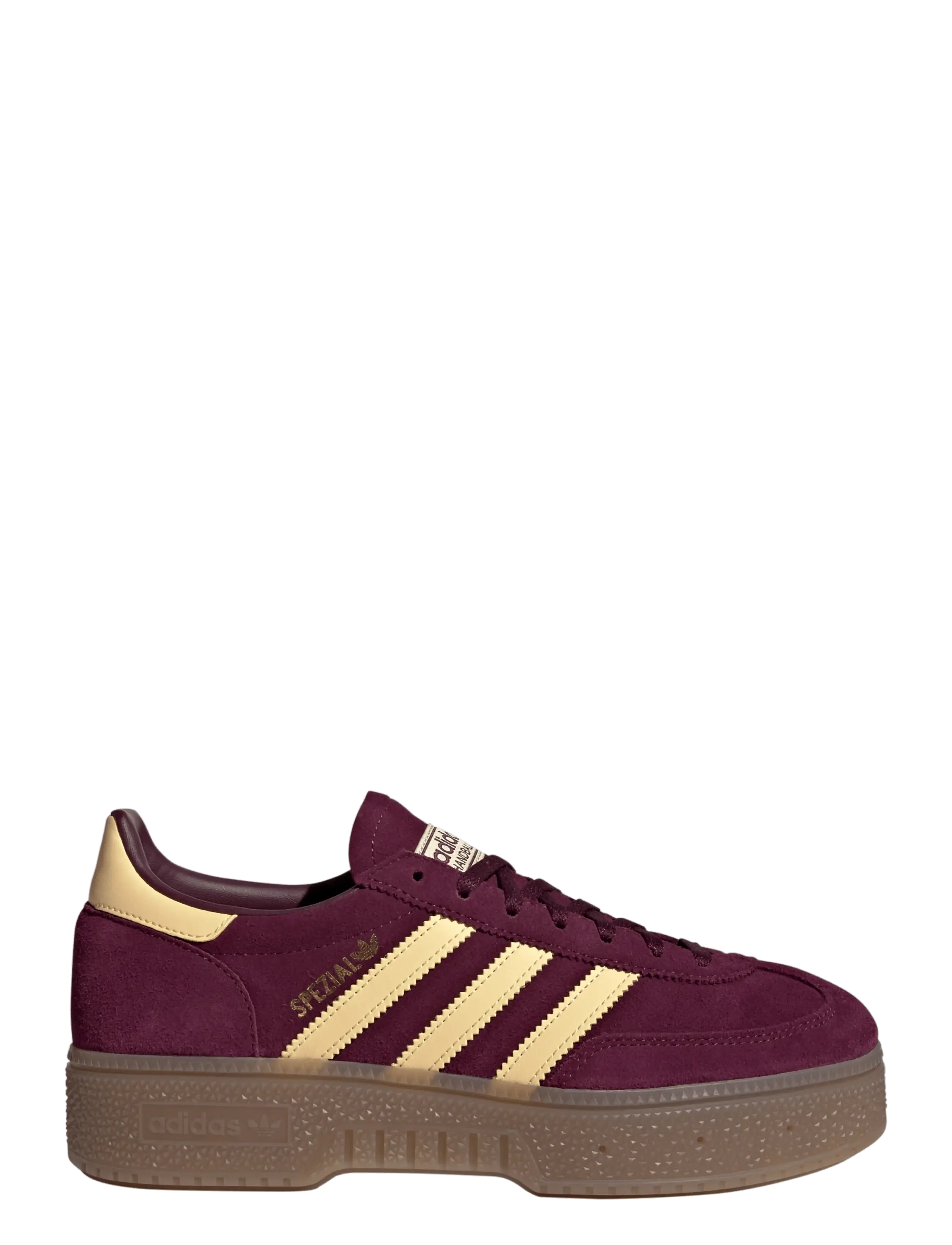 adidas Originals - HANDBALL SPEZIAL BOLD W - lave sneakers - maroon/orgtin/gum5 - 1